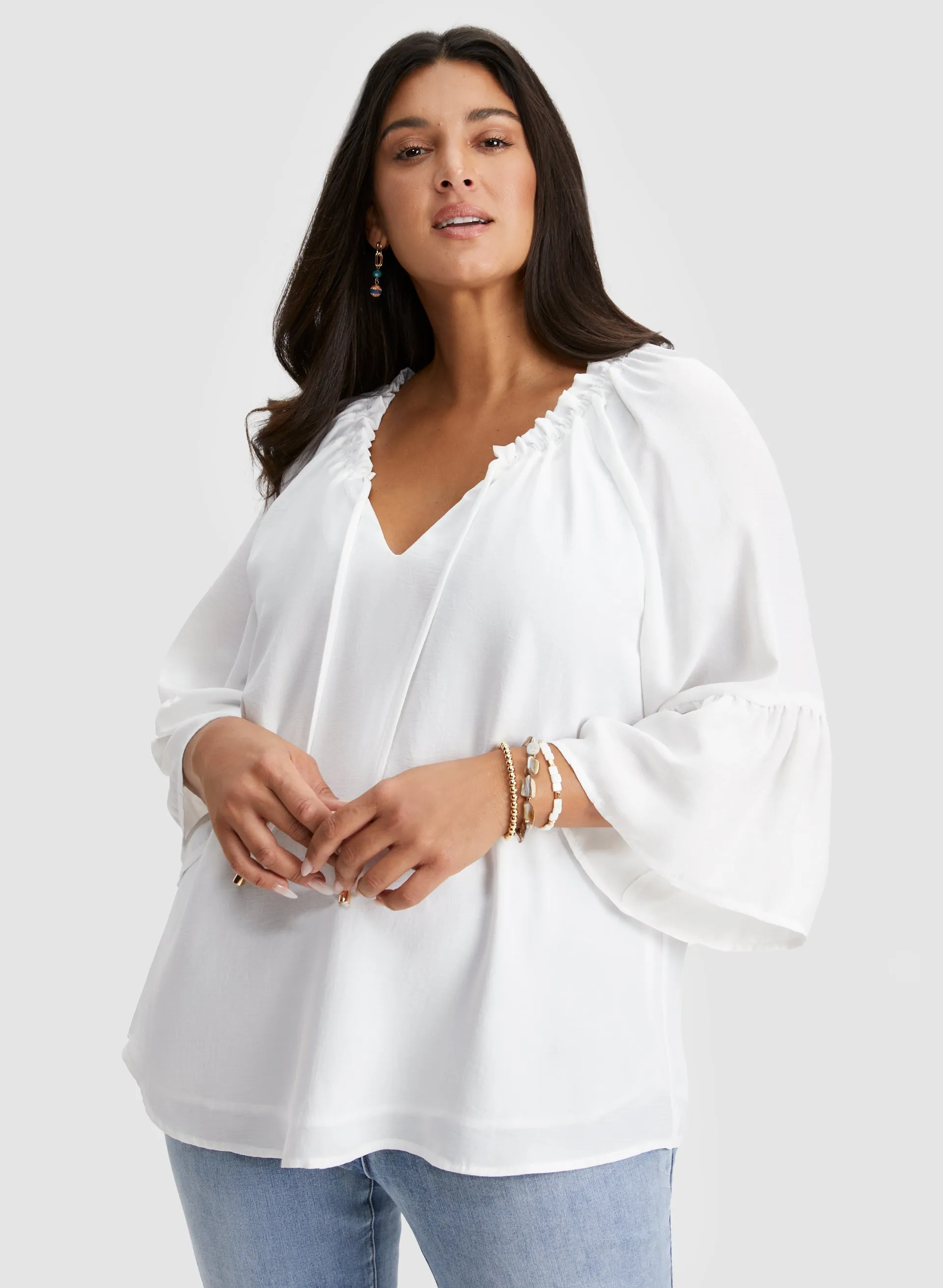 Joseph Ribkoff - V-Neck Blouse sold by Laura product image thumbnail 5