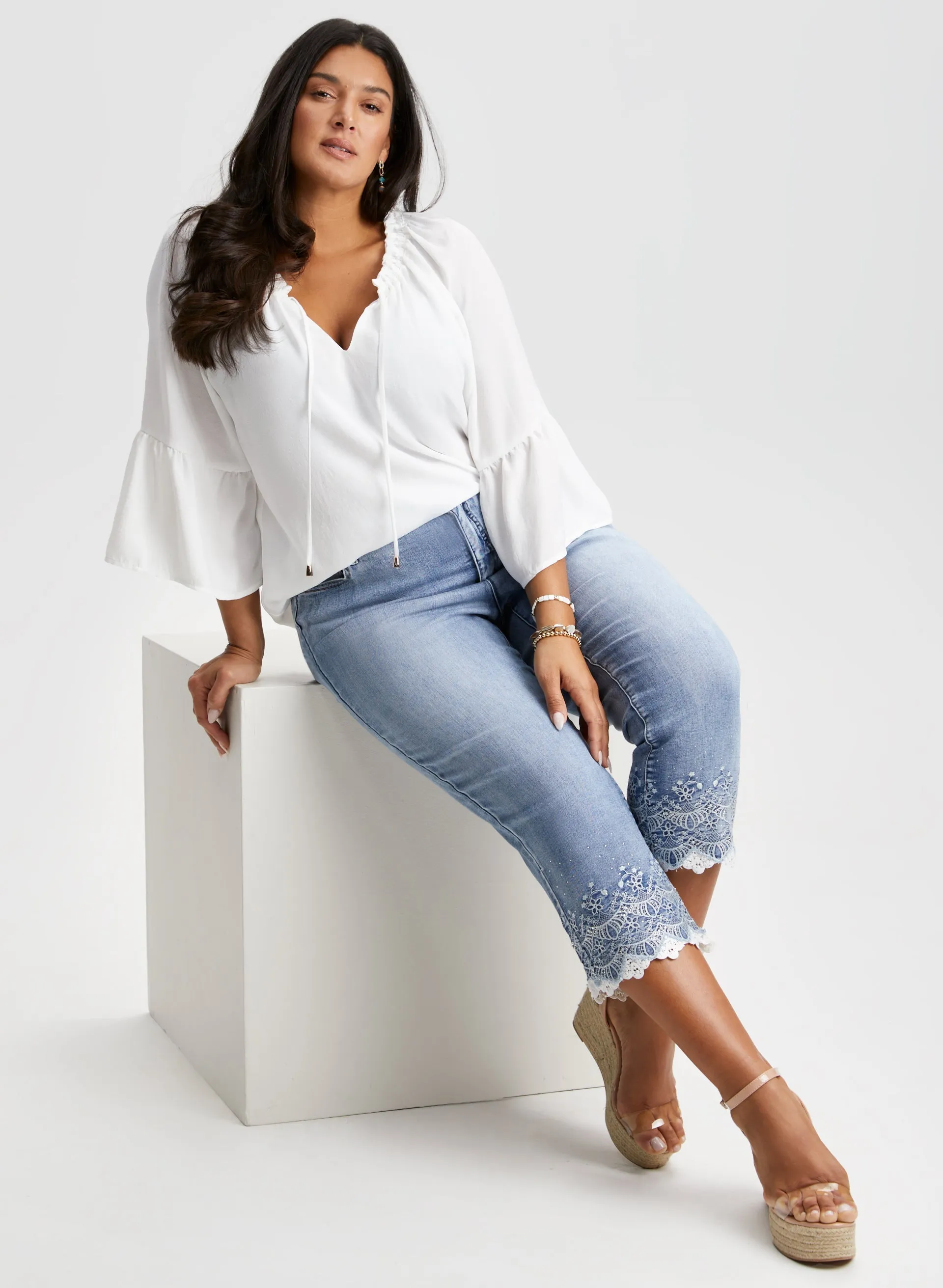 Joseph Ribkoff - V-Neck Blouse sold by Laura product image thumbnail 4