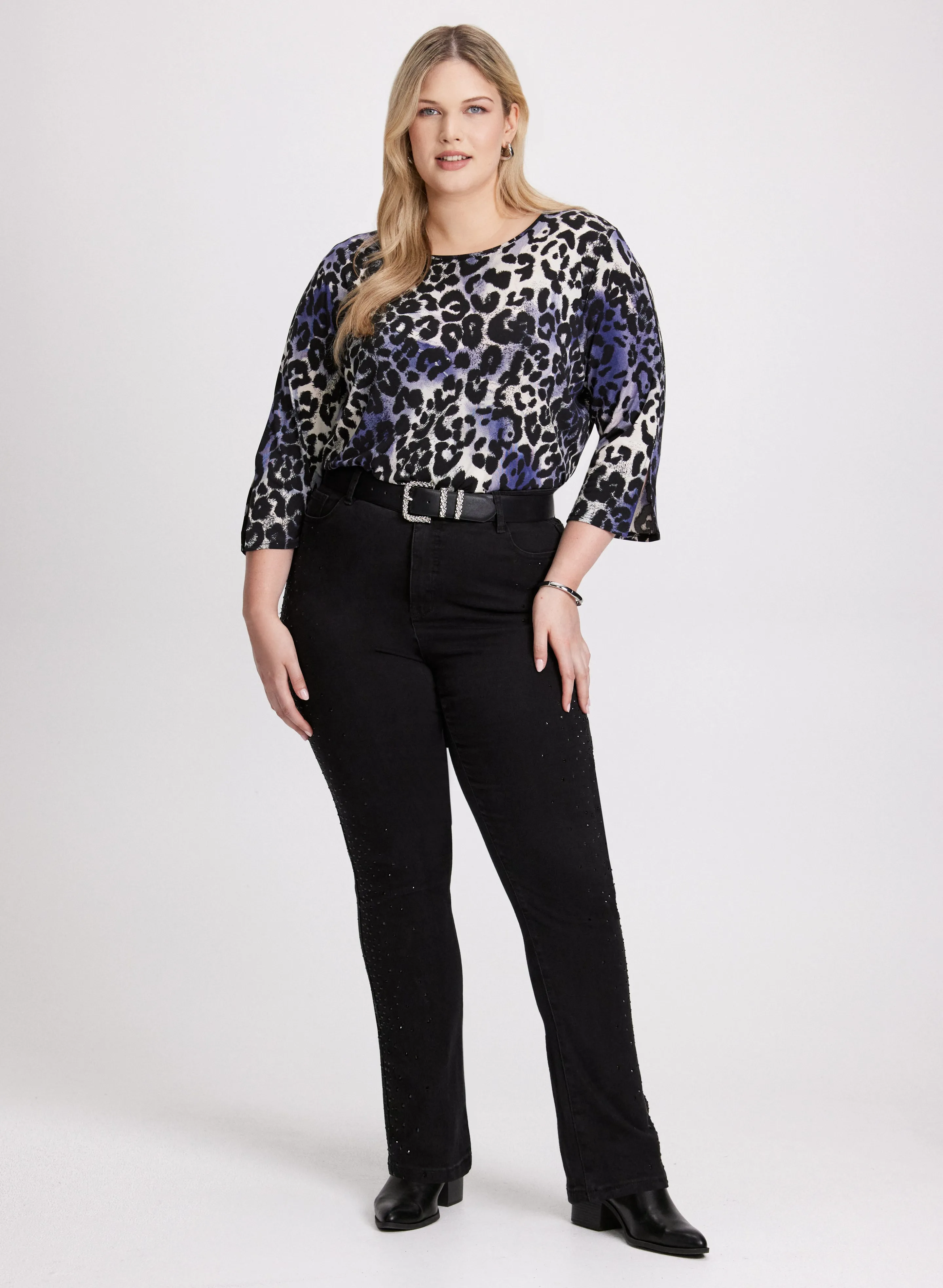 Animal Print Crew Neck Top sold by Laura product image thumbnail 4