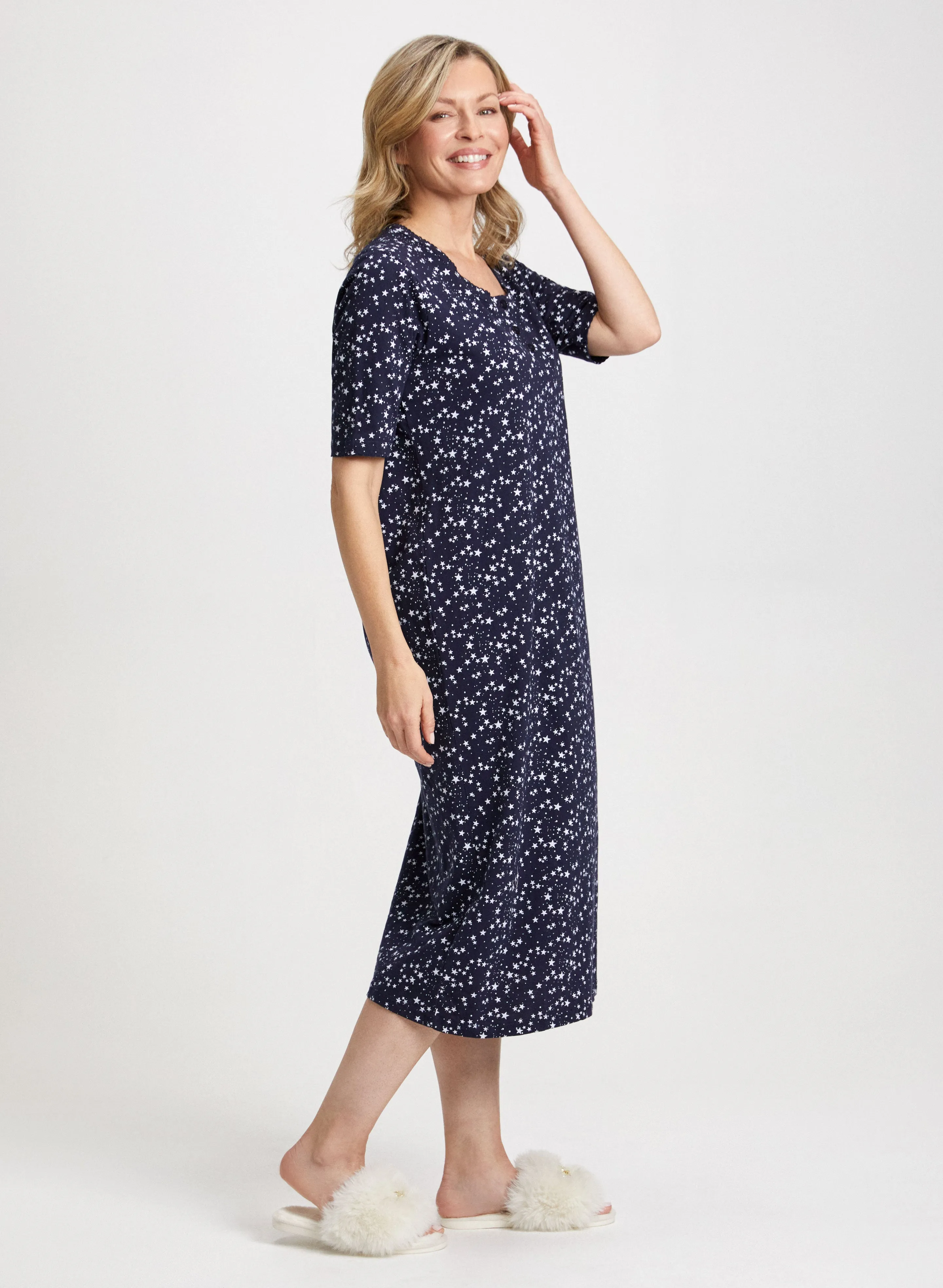 Star Motif Nightgown sold by Laura product image thumbnail 3