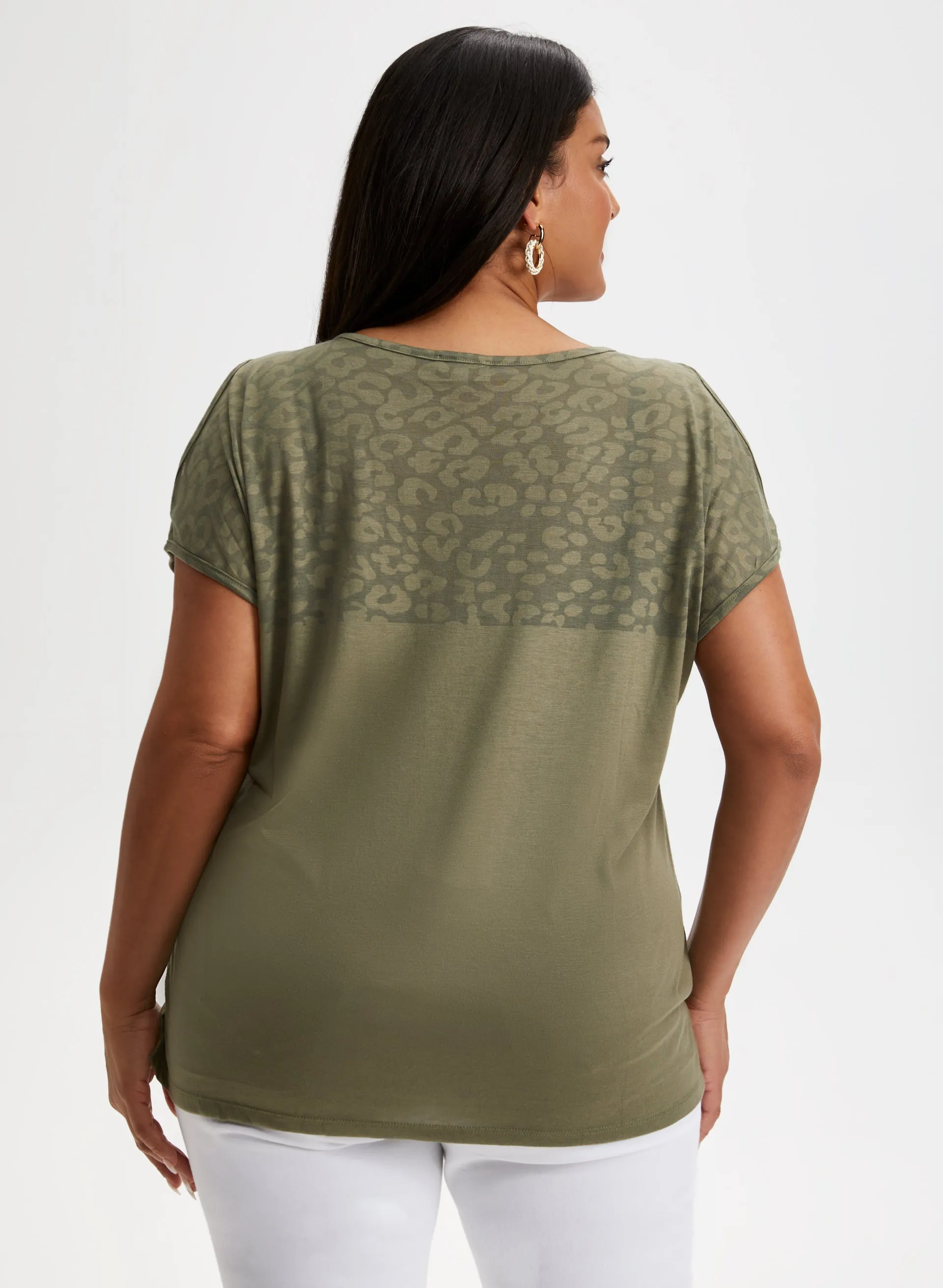 Burnout Print Tee sold by Laura product image thumbnail 4