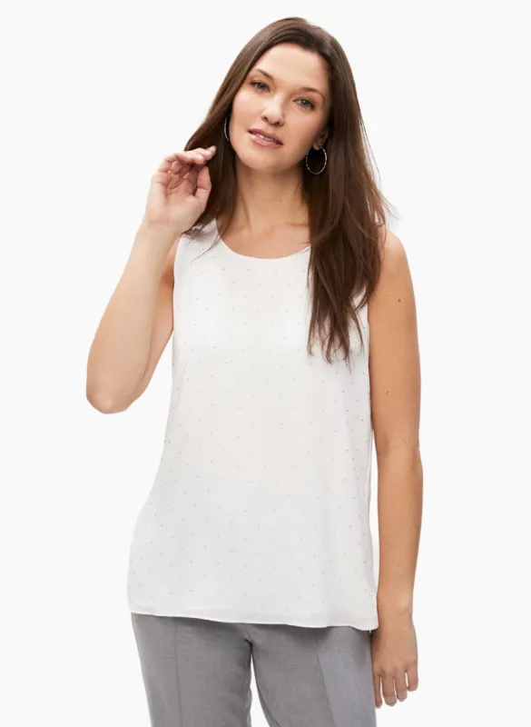 Stud Detail Sleeveless Top sold by Laura