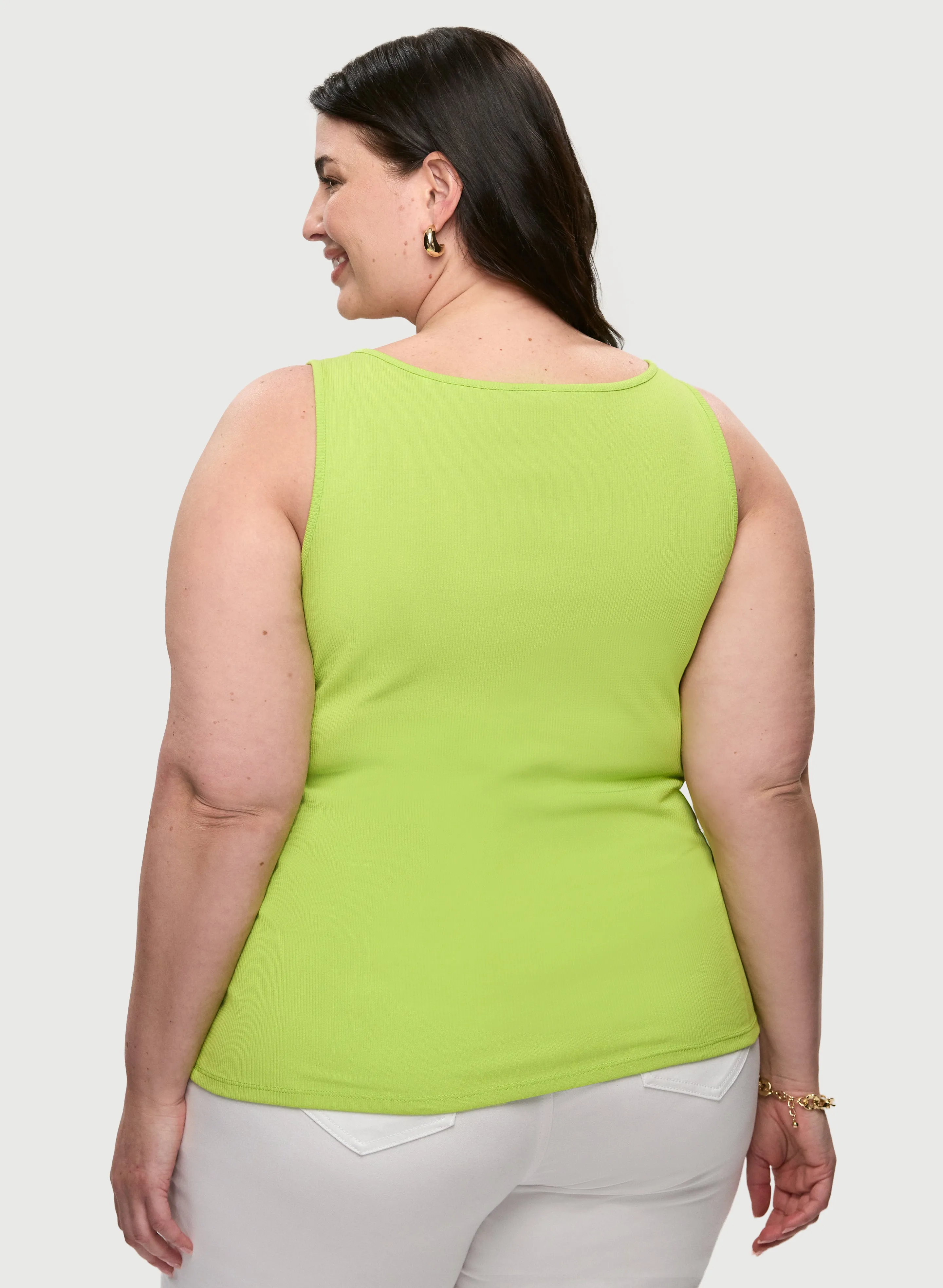 Lace-Up Ribbed Tank sold by Laura product image thumbnail 4