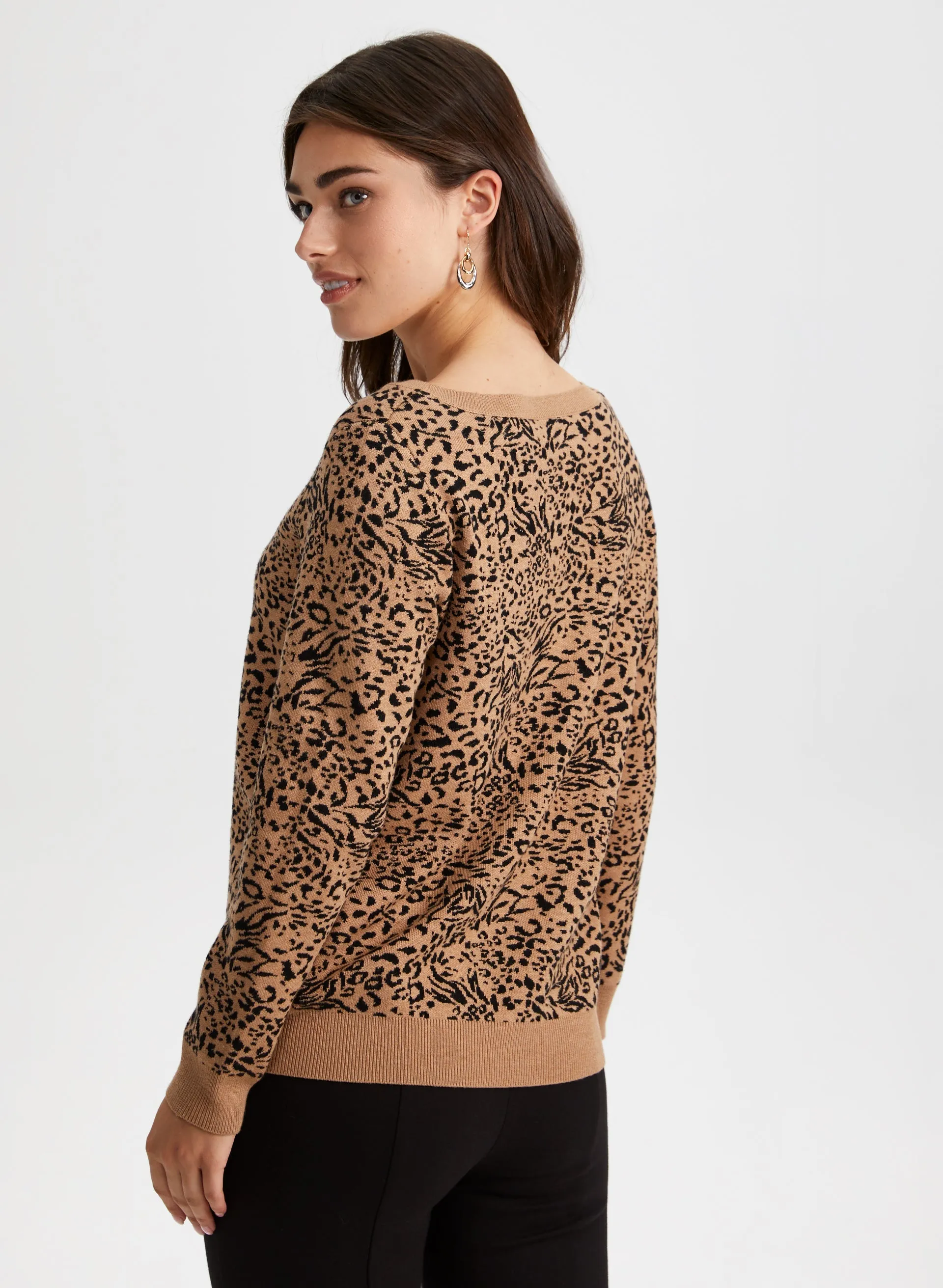 Leopard Print Sweater sold by Laura product image thumbnail 4