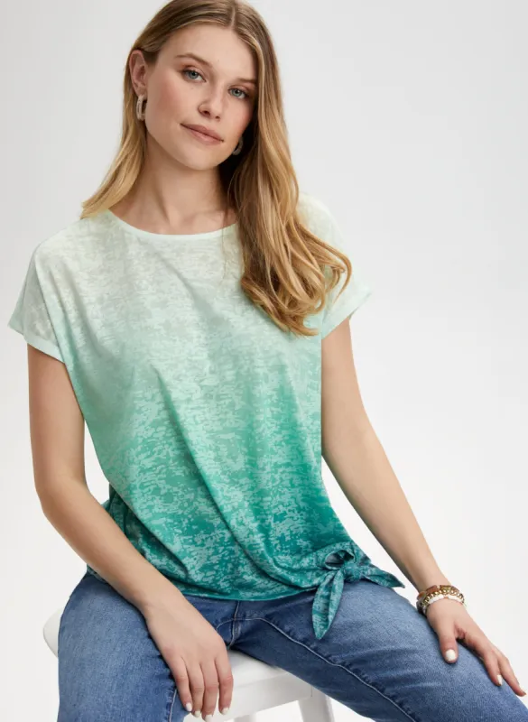 Dip Dye Burnout Tee sold by Laura