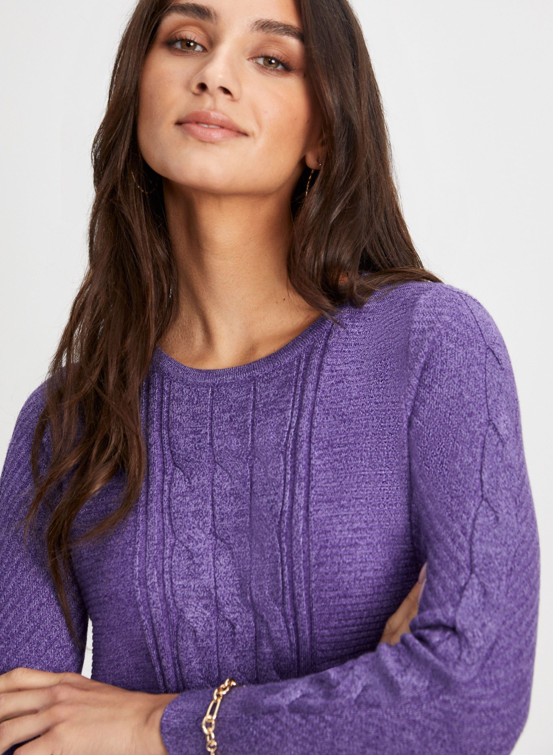 Ribbed & Cable Knit Sweater sold by Laura product image thumbnail 2