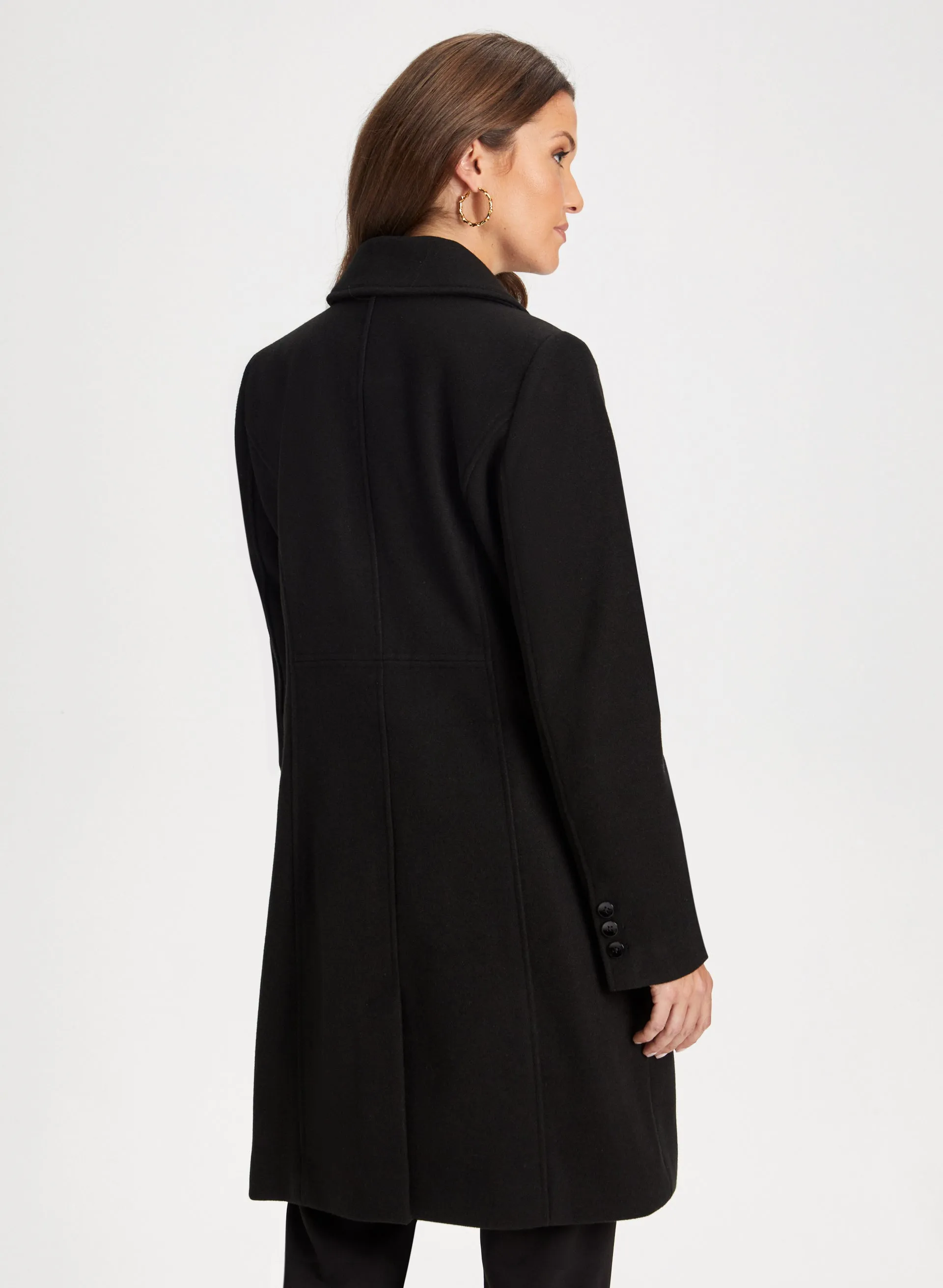 Stretch Wool Blend Coat sold by Laura product image thumbnail 4