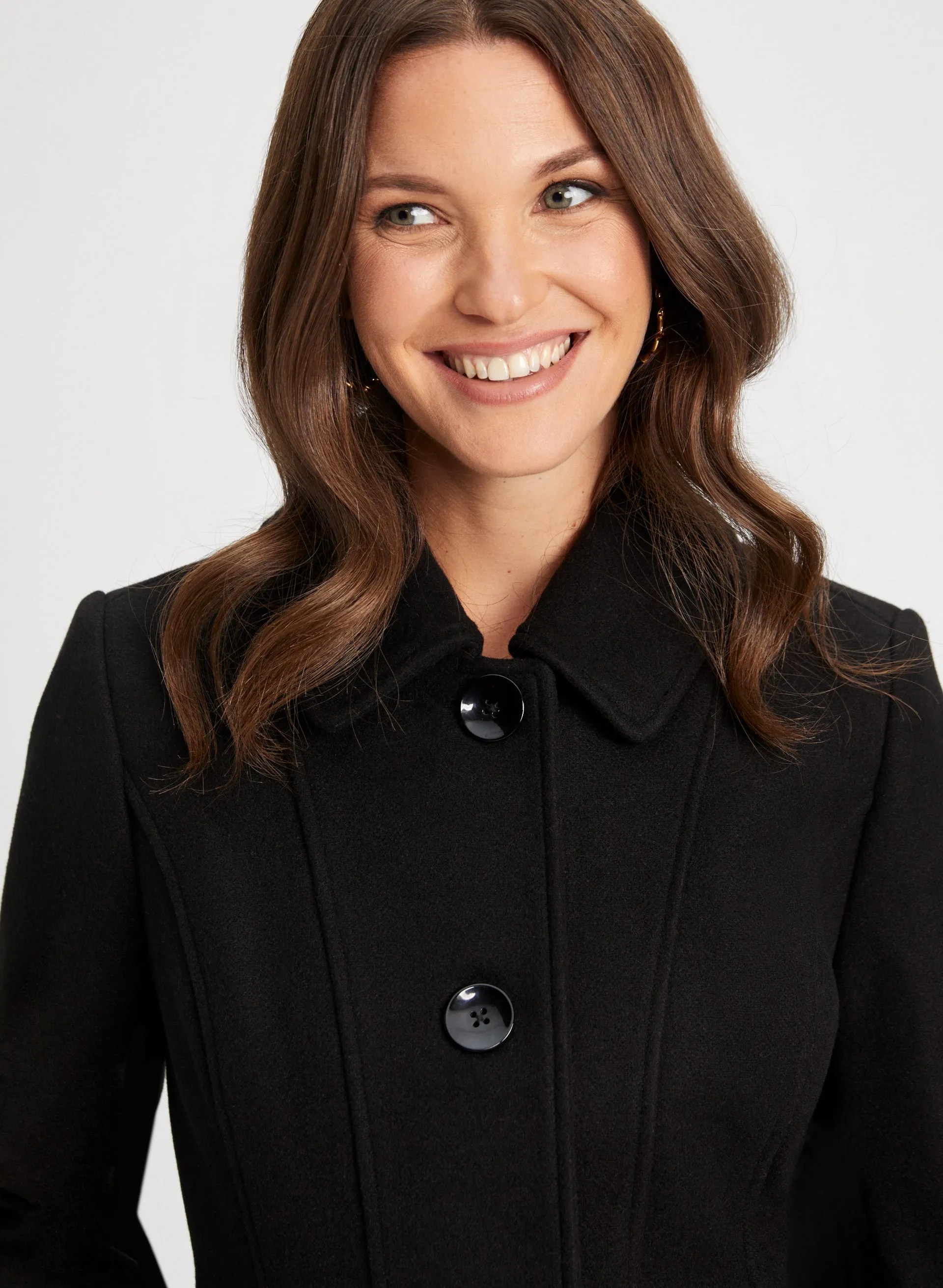 Stretch Wool Blend Coat sold by Laura product image thumbnail 5