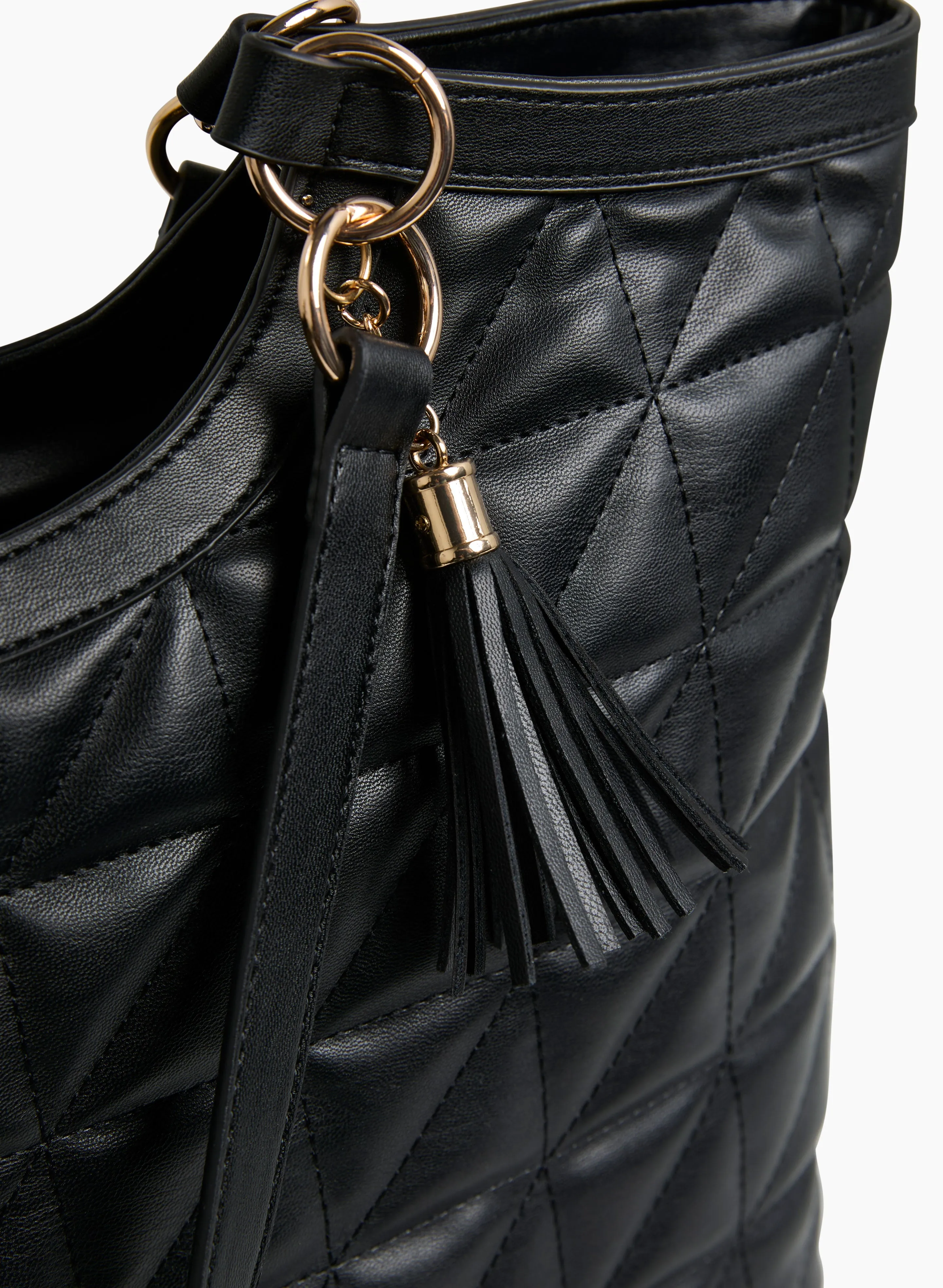 Quilted Vegan Leather Tote Bag sold by Laura product image thumbnail 2