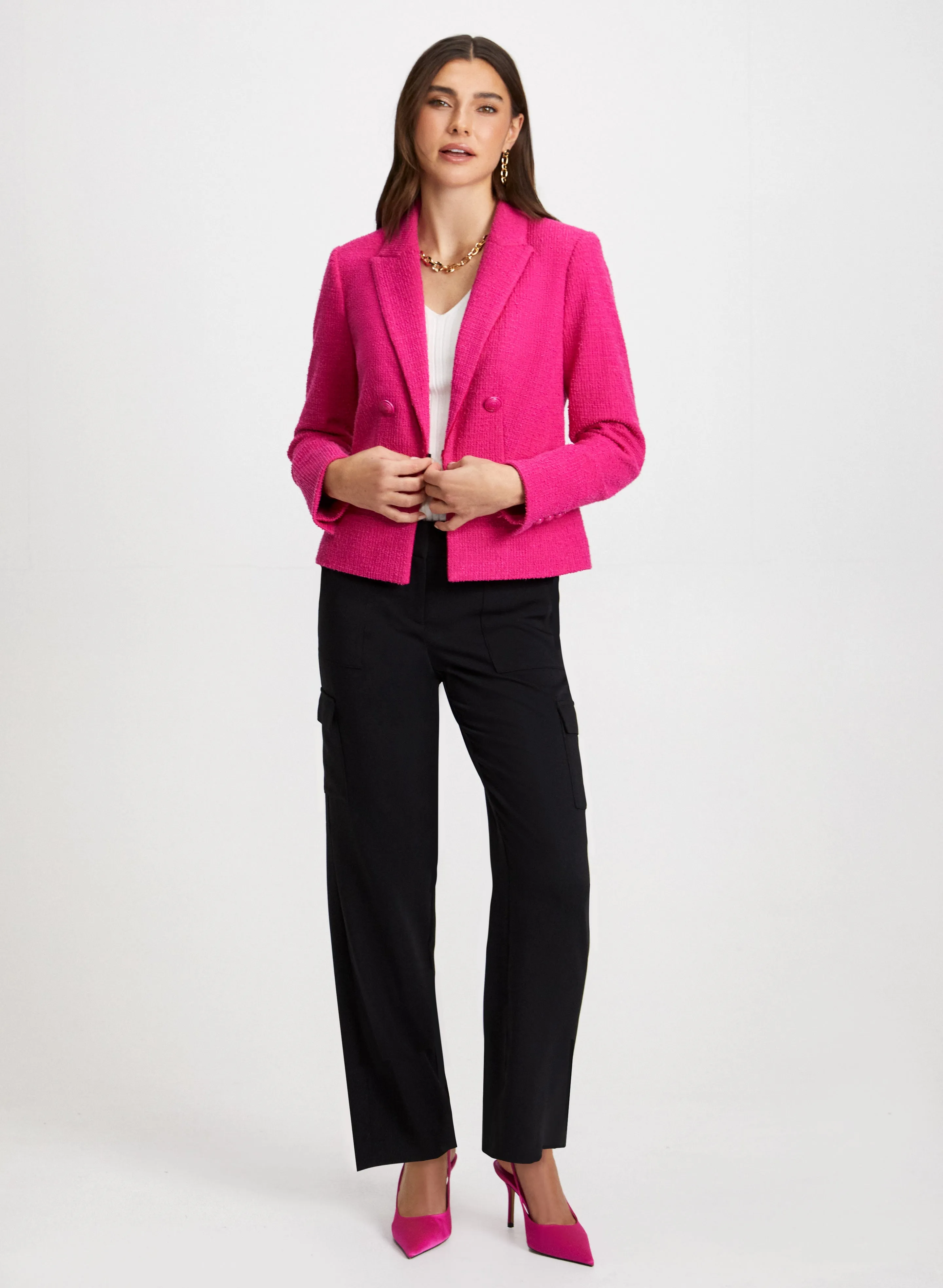 Bouclé Jacket & Cargo Pants sold by Laura