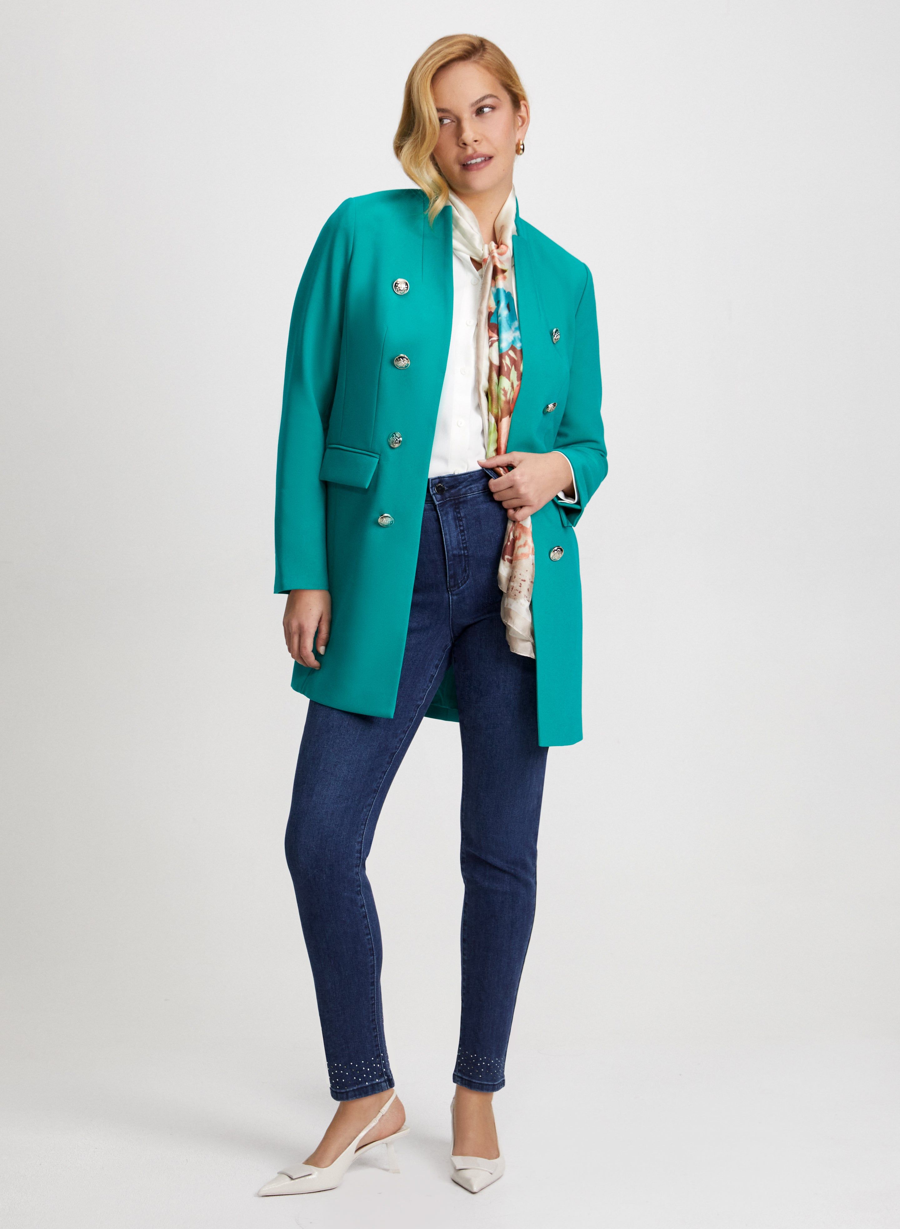 Redingote Jacket & Bow Detail Jeans sold by Laura