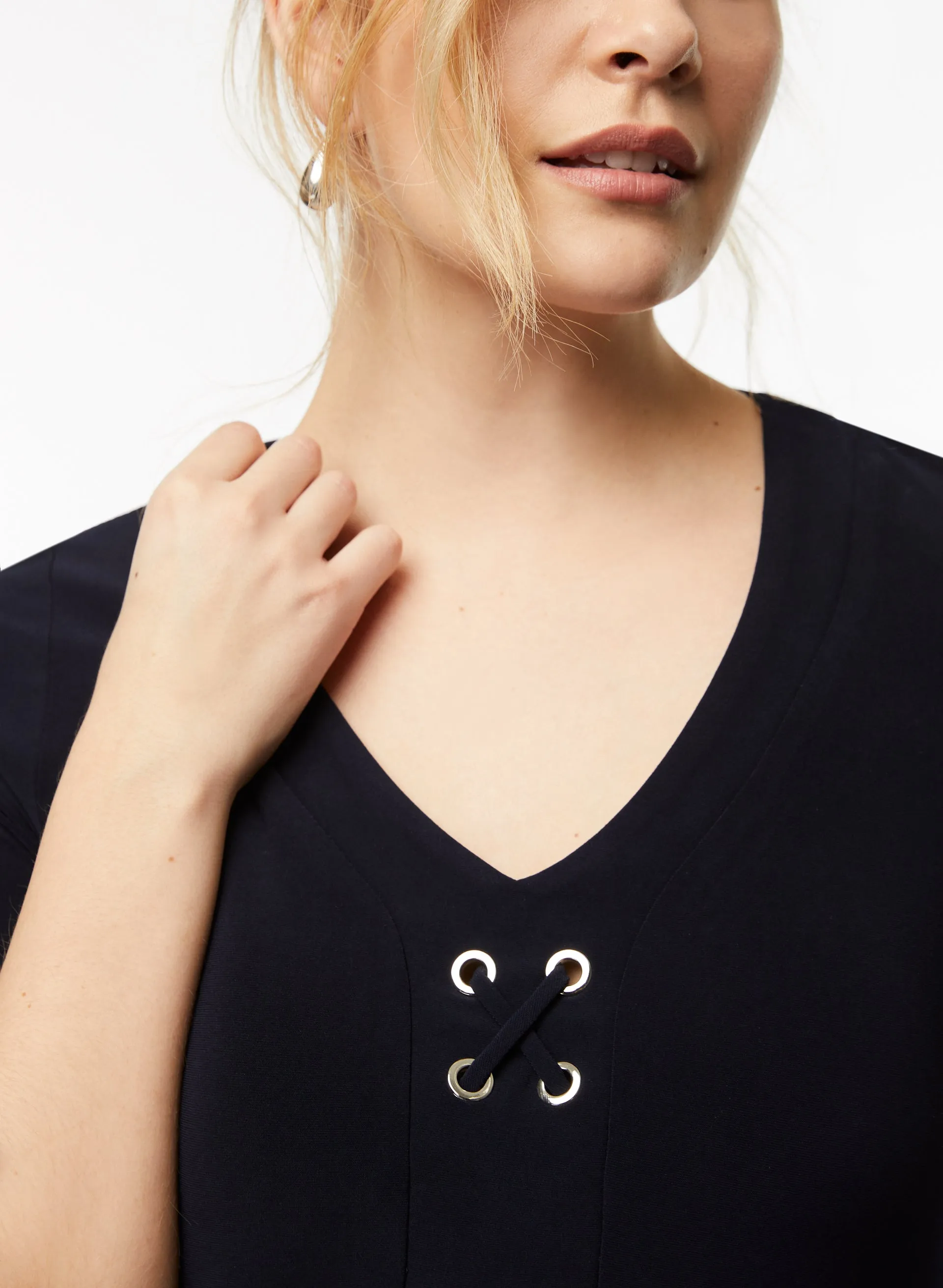 Lace-Up Detail Dress sold by Laura product image thumbnail 4