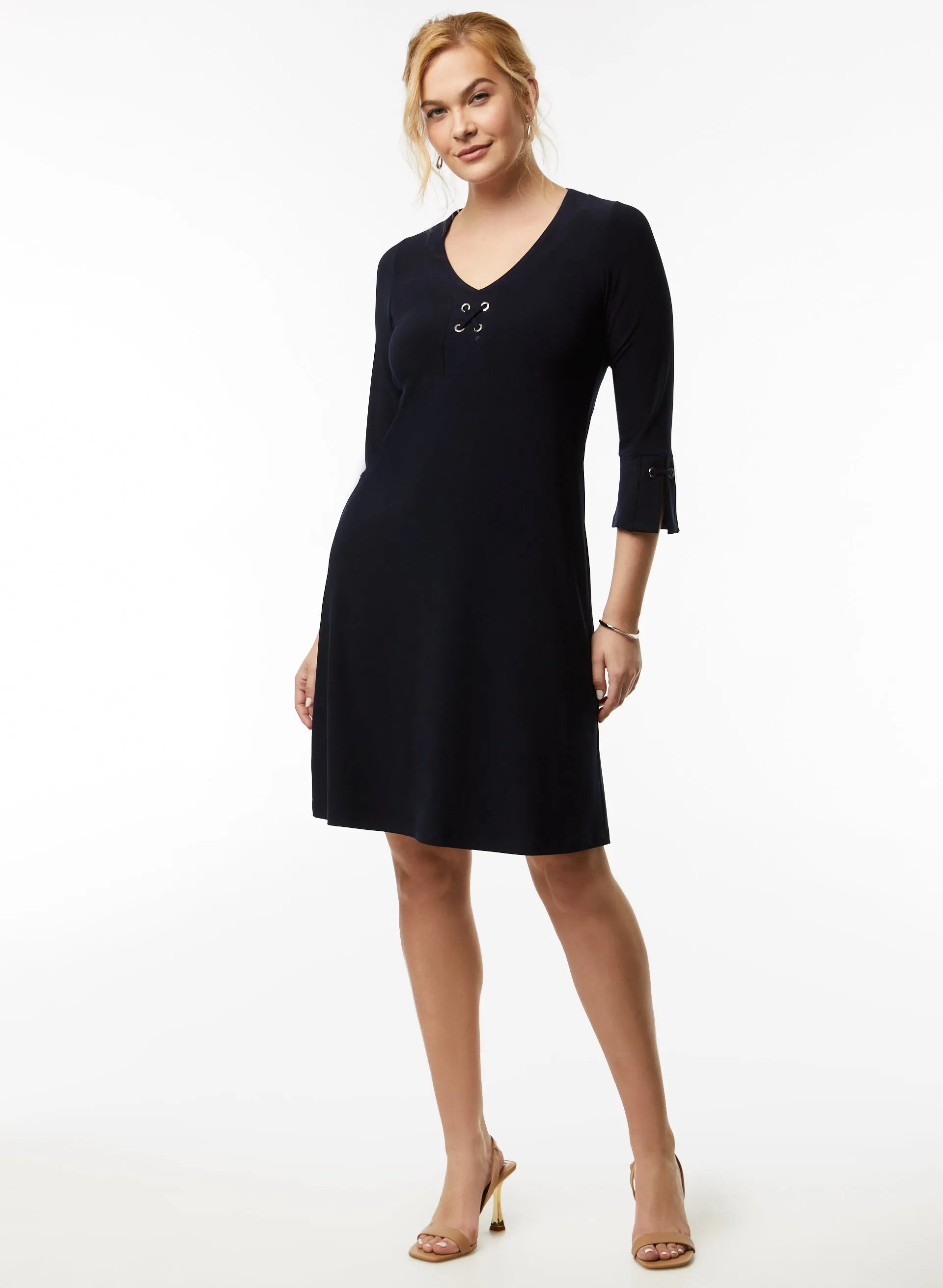 Lace-Up Detail Dress sold by Laura