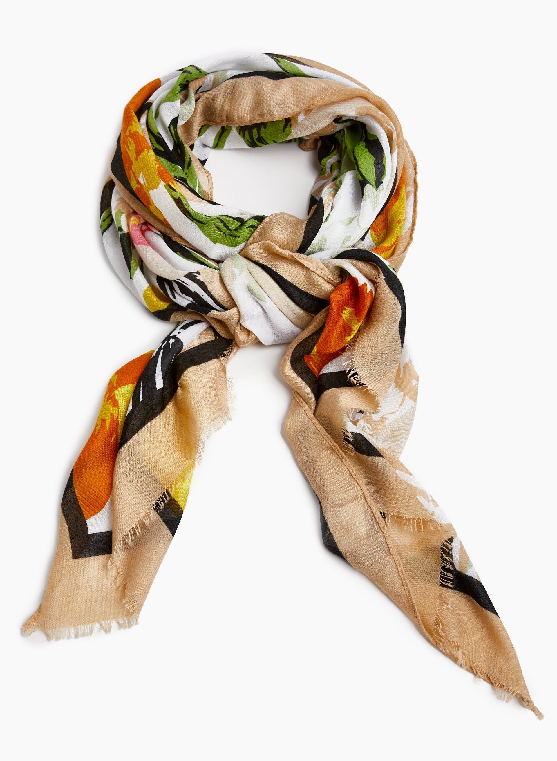 Abstract Floral Motif Scarf sold by Laura