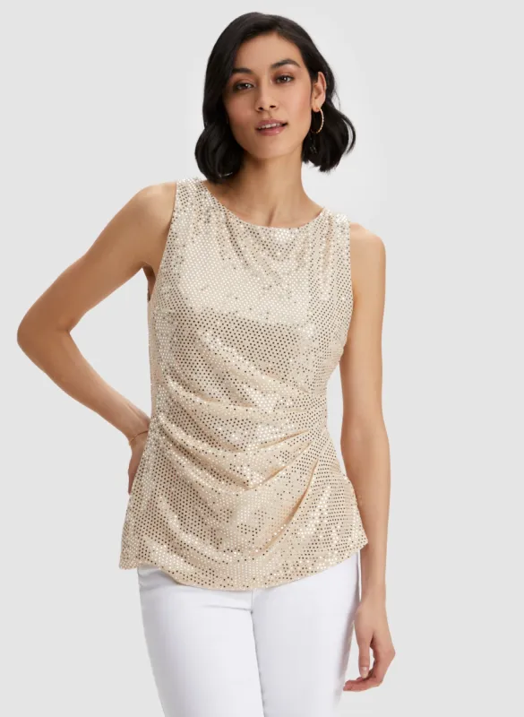 Sleeveless Sequin Top sold by Laura