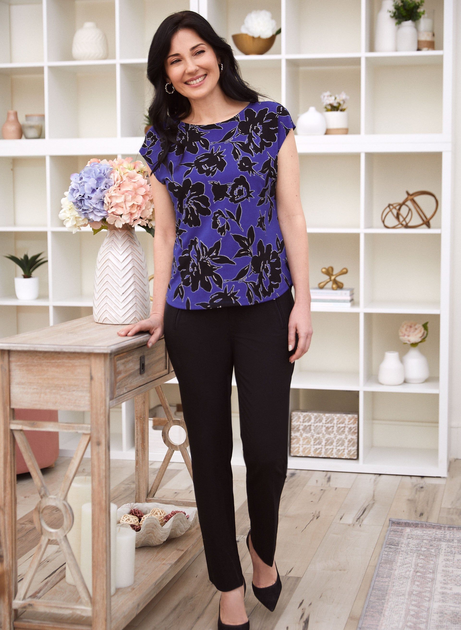 Floral Print Short Sleeve Top sold by Laura product image thumbnail 3