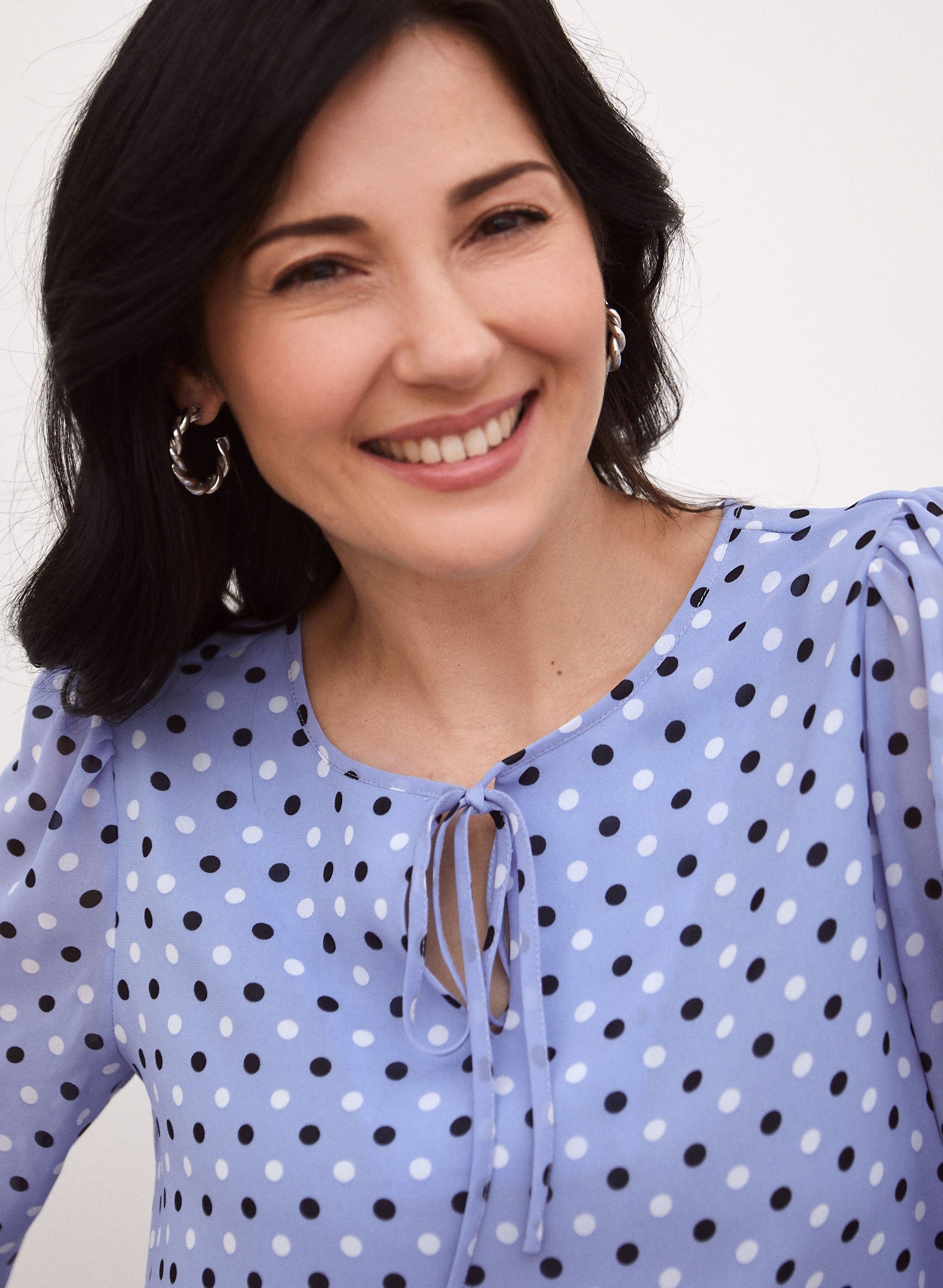 Dot Print Chiffon Blouse sold by Laura product image thumbnail 2