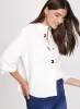 Mock Neck Button-Up Cardigan sold by Laura