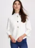 Mock Neck Button-Up Cardigan sold by Laura