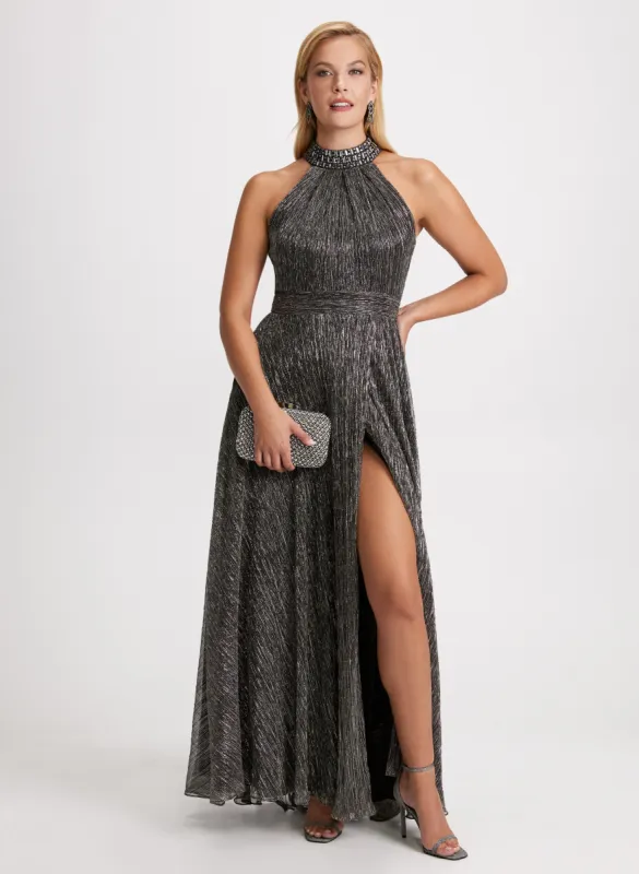 Embellished Halter Neck Dress sold by Laura