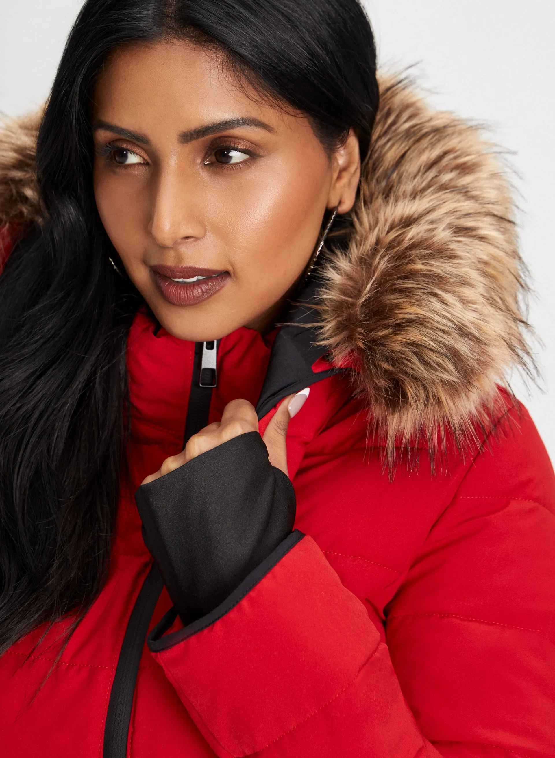 Stretch Recycled Vegan Down Coat sold by Laura product image thumbnail 5