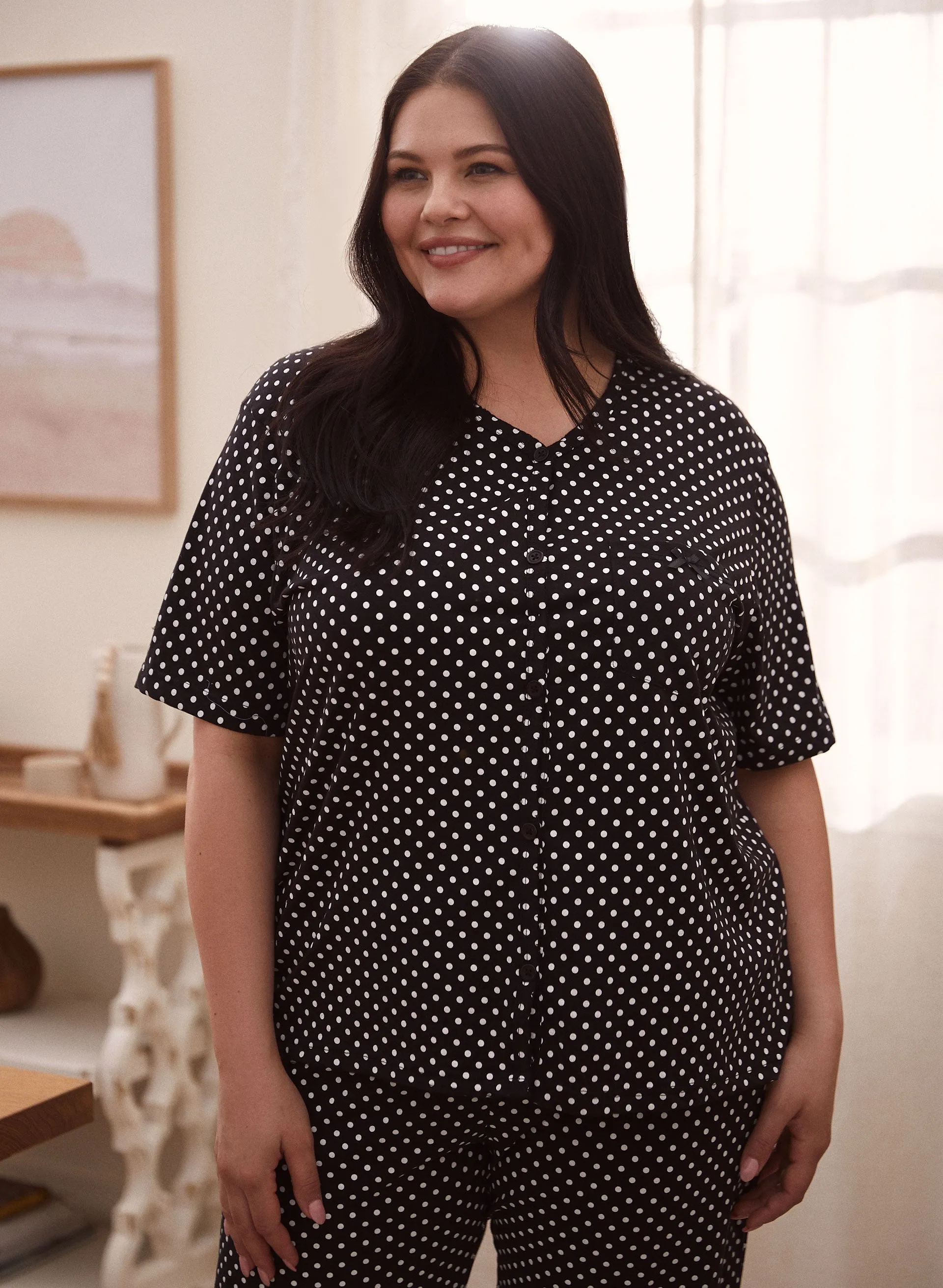 Polka Dot Cotton Pyjama Set sold by Laura product image thumbnail 4