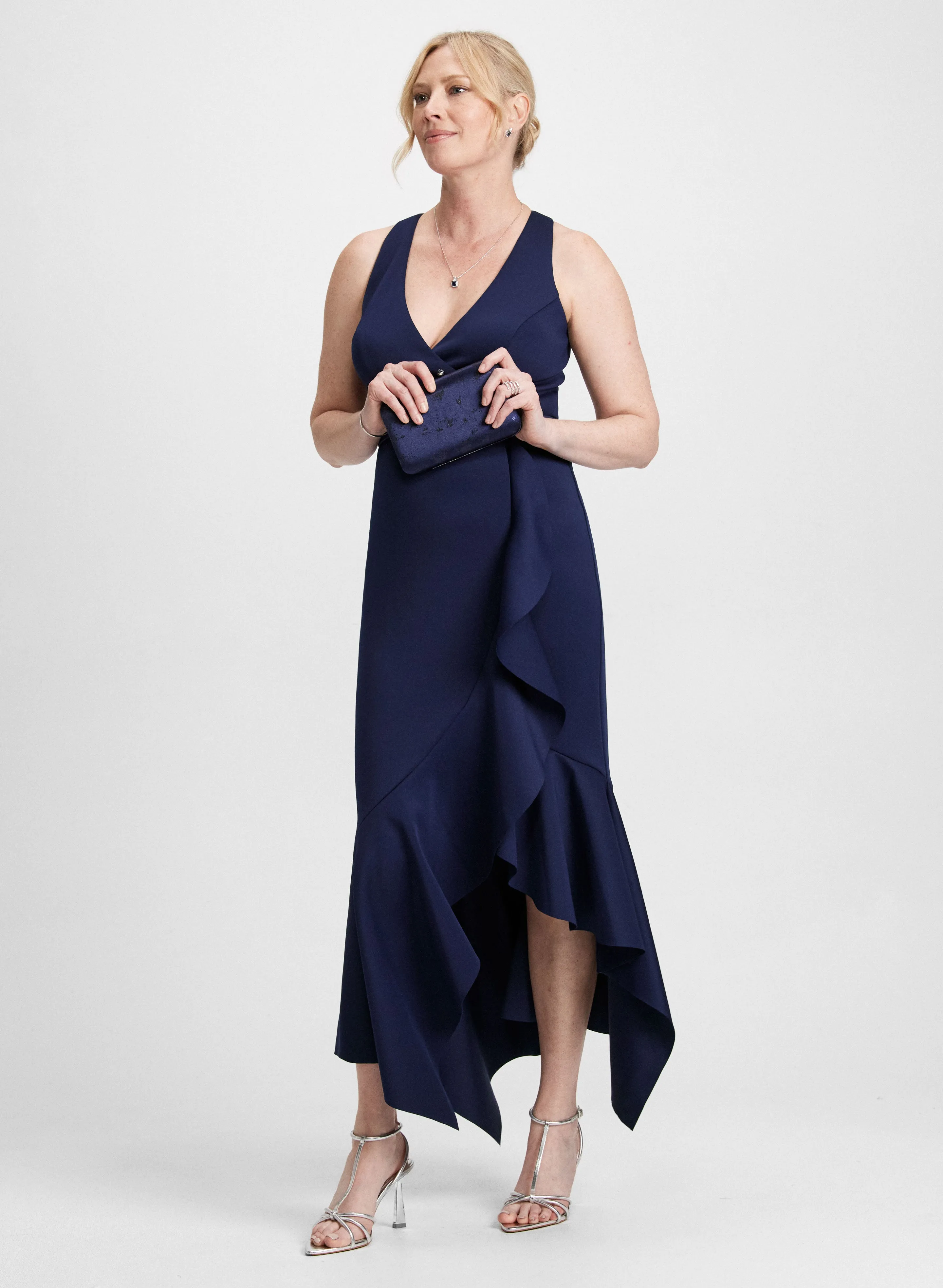 Ruffled Midi Evening Dress sold by Laura product image thumbnail 2