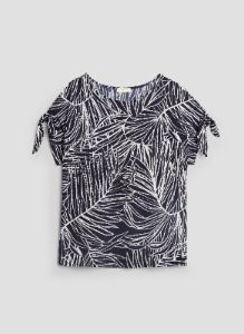 Palm Leaf Print Top sold by Laura