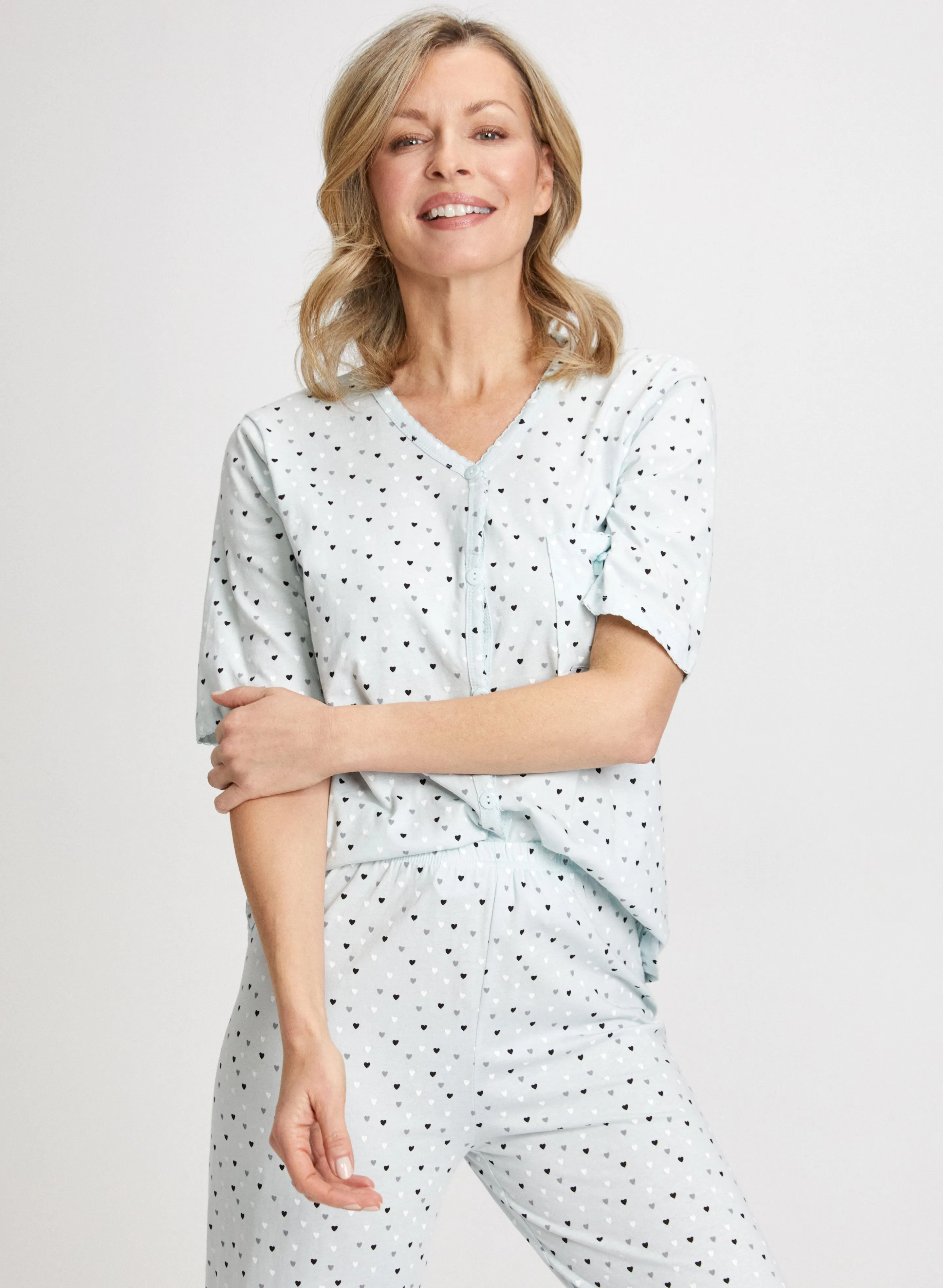 Heart Print Pyjama Set sold by Laura product image thumbnail 4