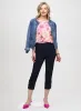Braid Trim Denim Jacket & Pull-On Bengaline Capris sold by Laura