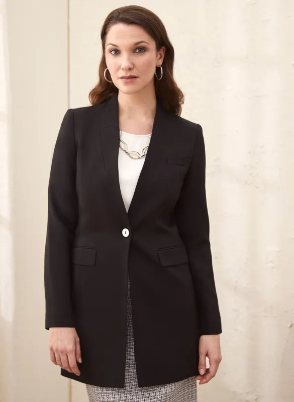 One Button Closure Jacket sold by Laura