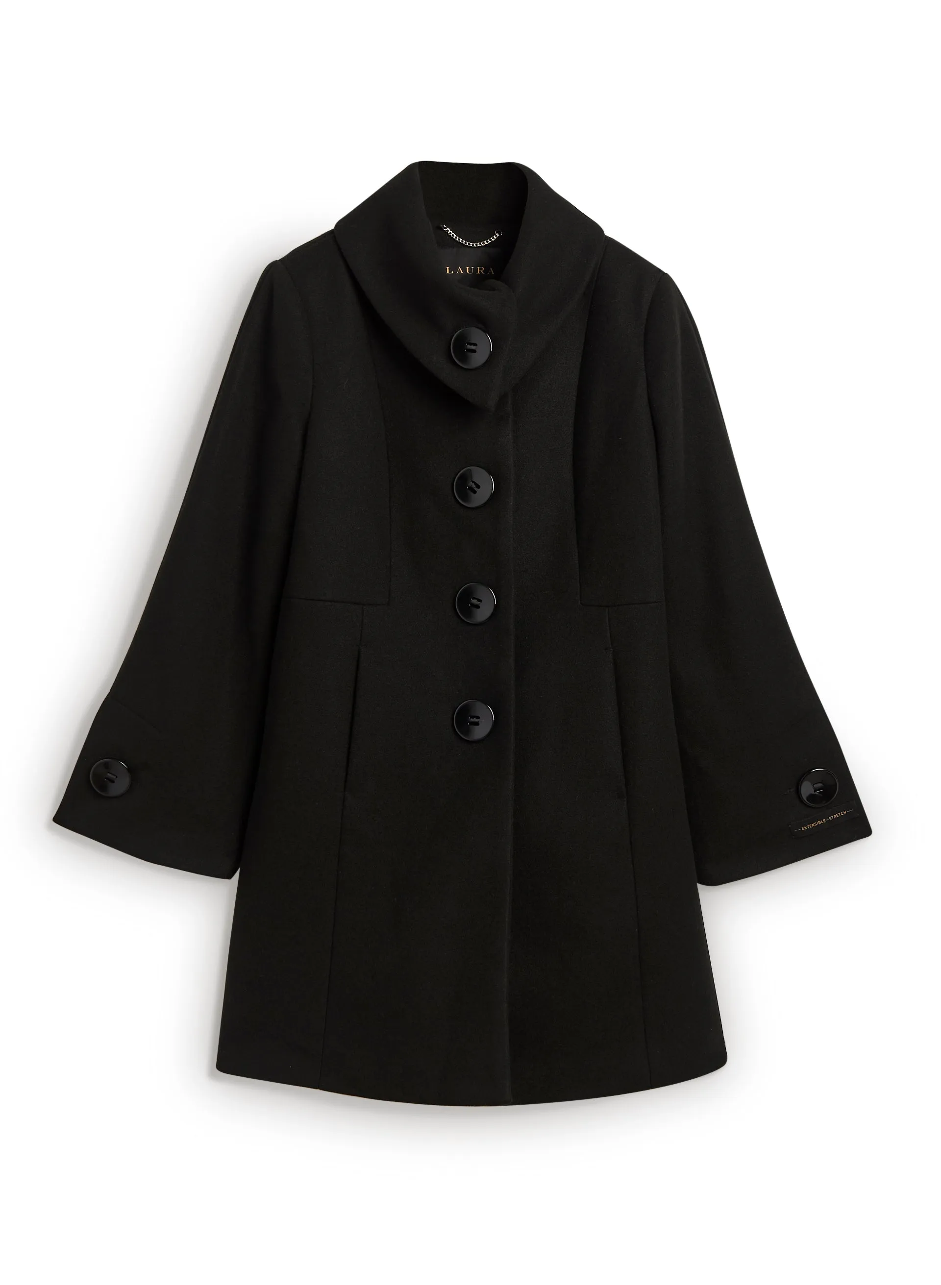 Stretch Wool Blend Coat sold by Laura product image thumbnail 5