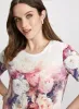 Floral Print Burnout Tee sold by Laura
