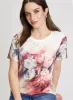Floral Print Burnout Tee sold by Laura