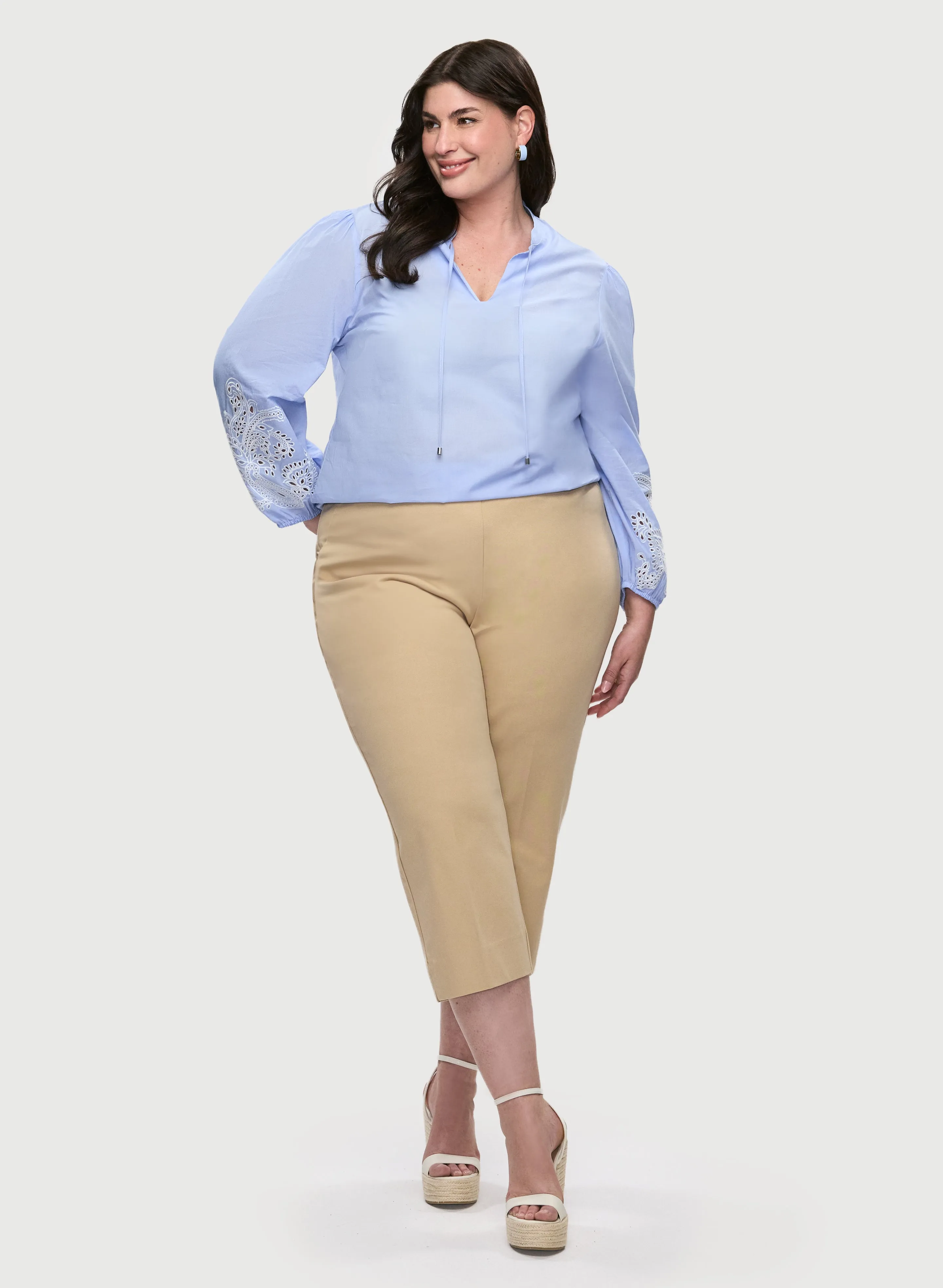 Embroidered Bouffant Sleeve Blouse sold by Laura product image thumbnail 3