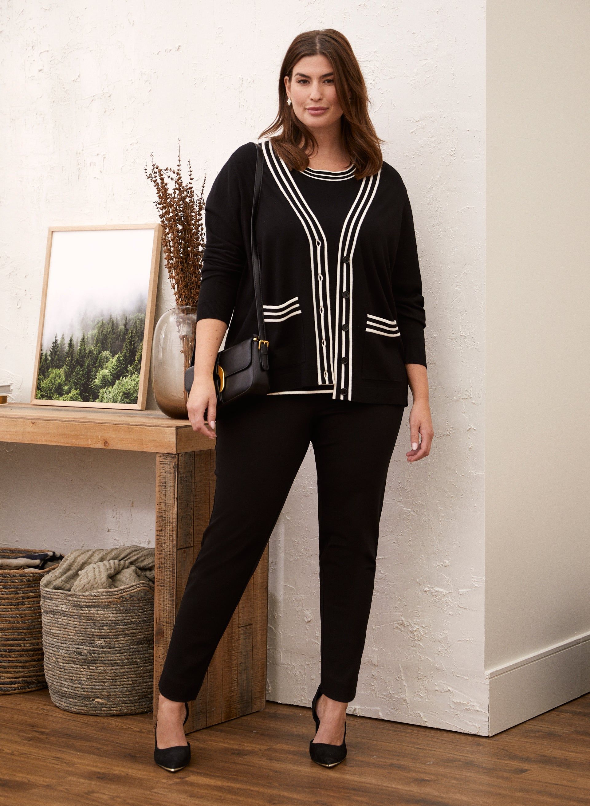 Pull-On Rhinestone Detail Pants sold by Laura product image thumbnail 3