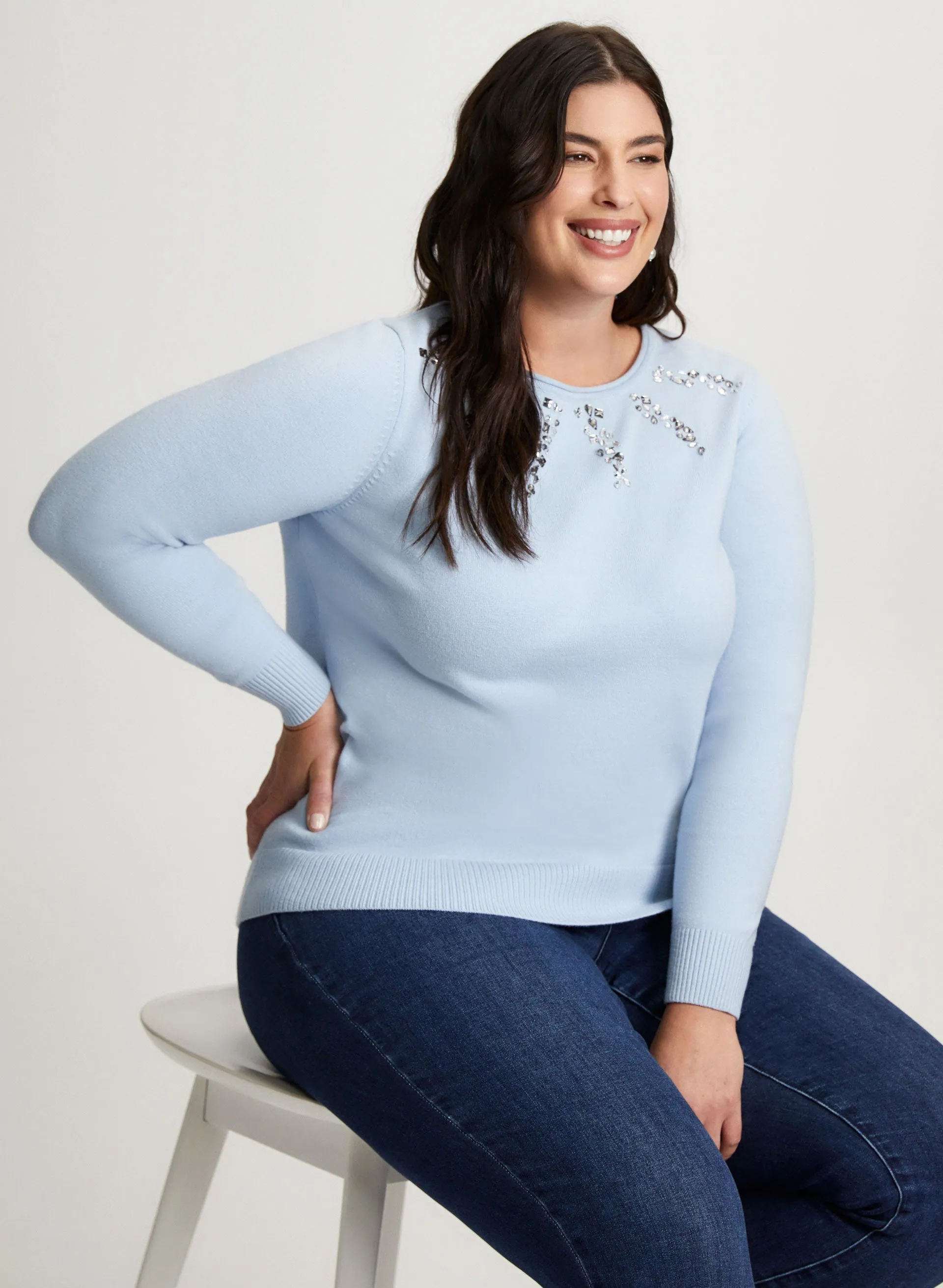 Rhinestone Detail Sweater sold by Laura product image thumbnail 5