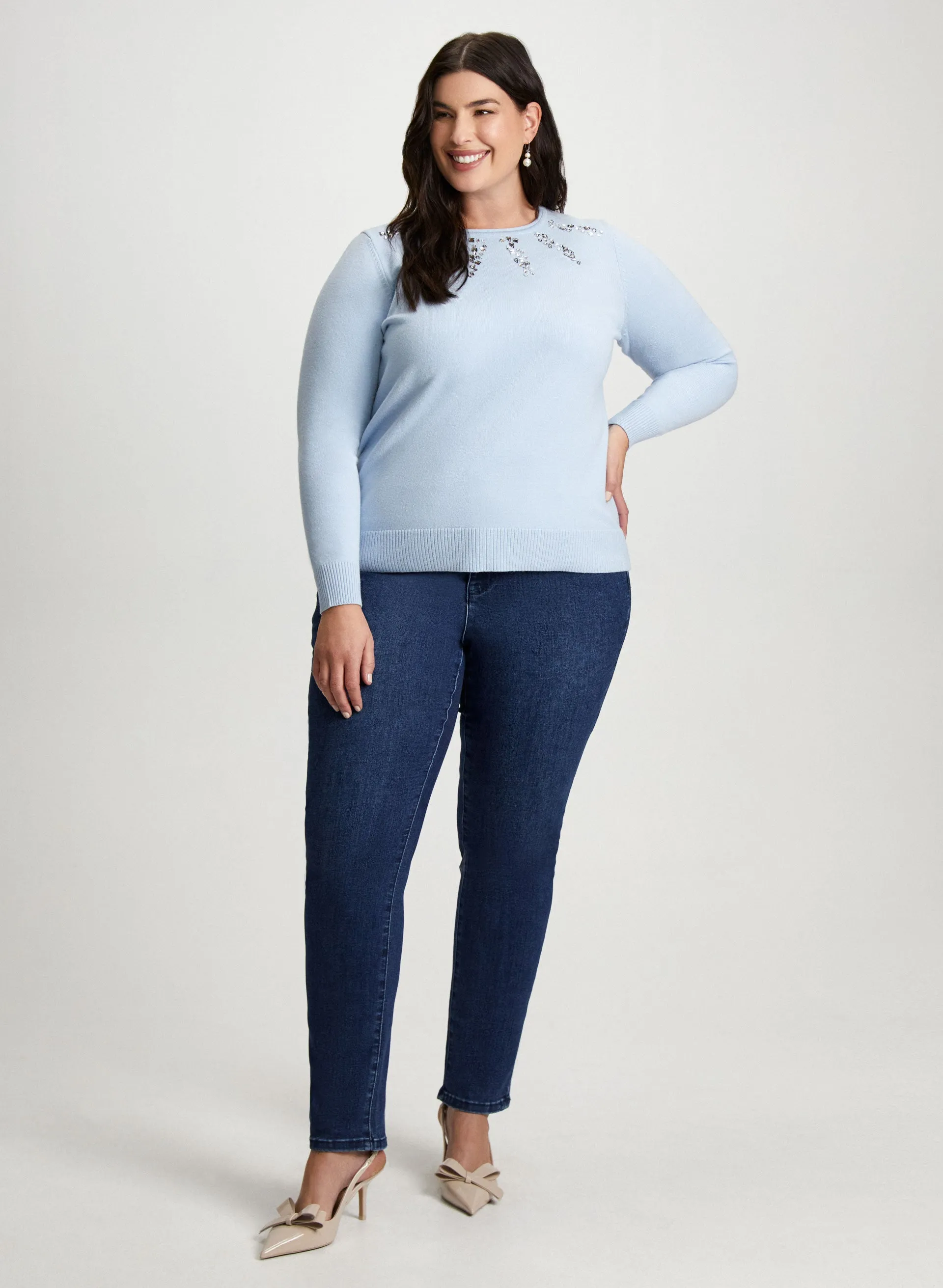 Rhinestone Detail Sweater sold by Laura product image thumbnail 3