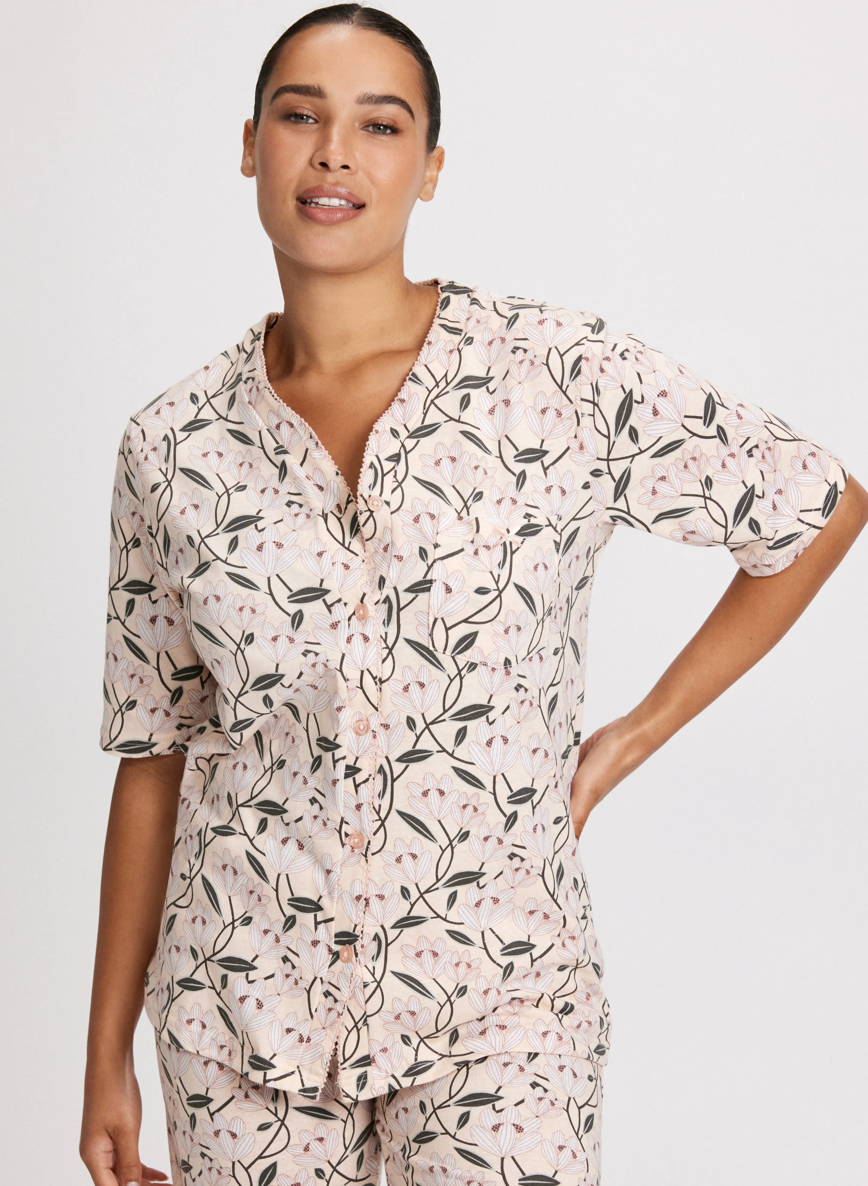 Mixed Print Pyjama Set sold by Laura product image thumbnail 4