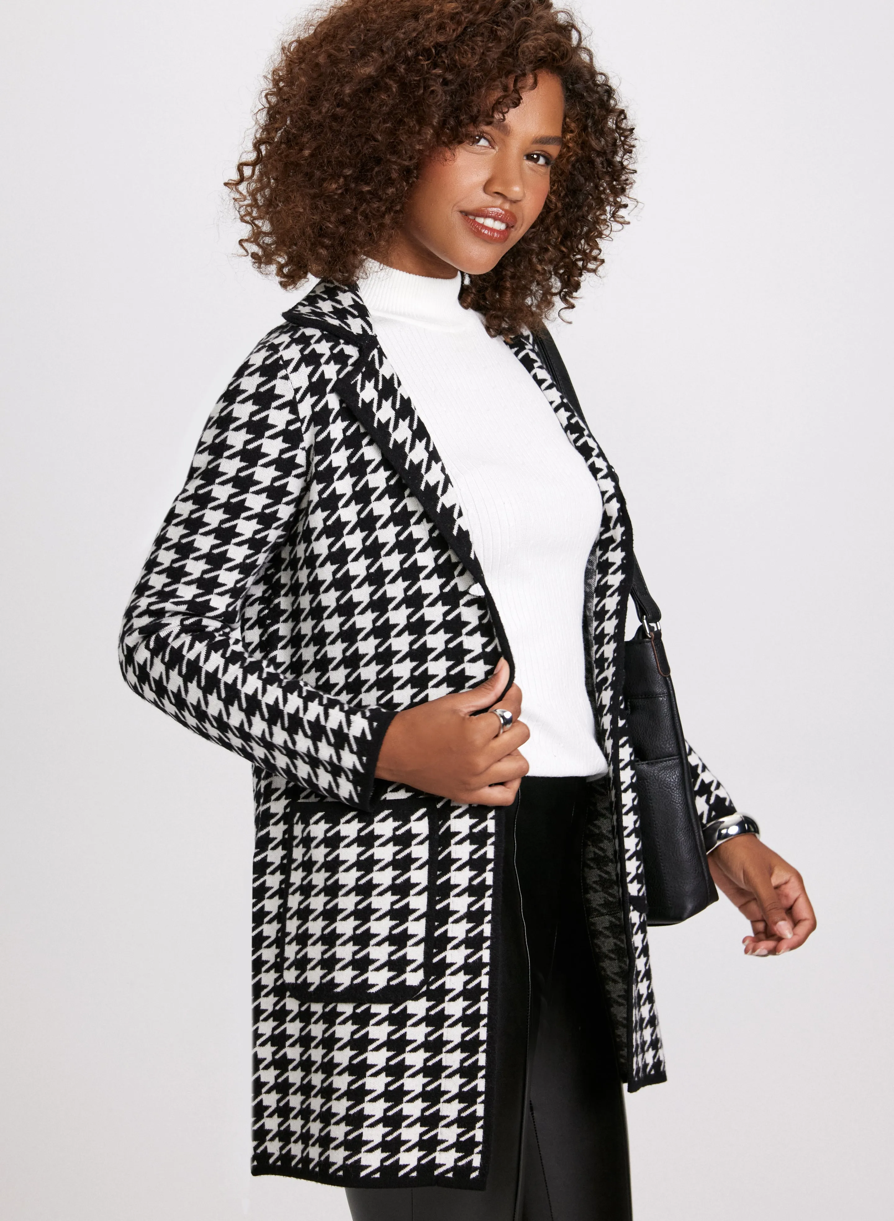 Houndstooth Print Coatigan sold by Laura product image thumbnail 2