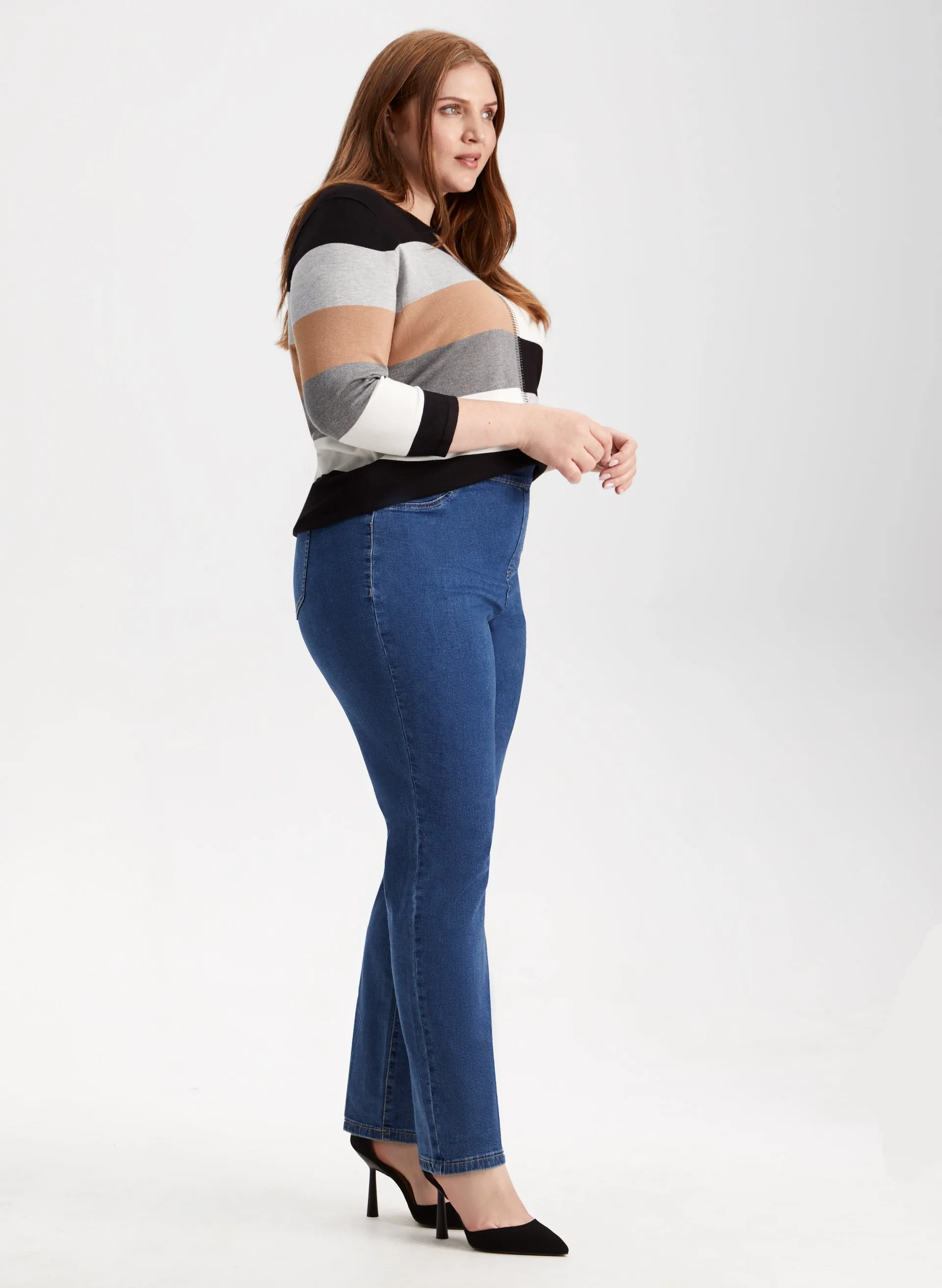 Straight Leg Pull-On Jeans sold by Laura product image thumbnail 5