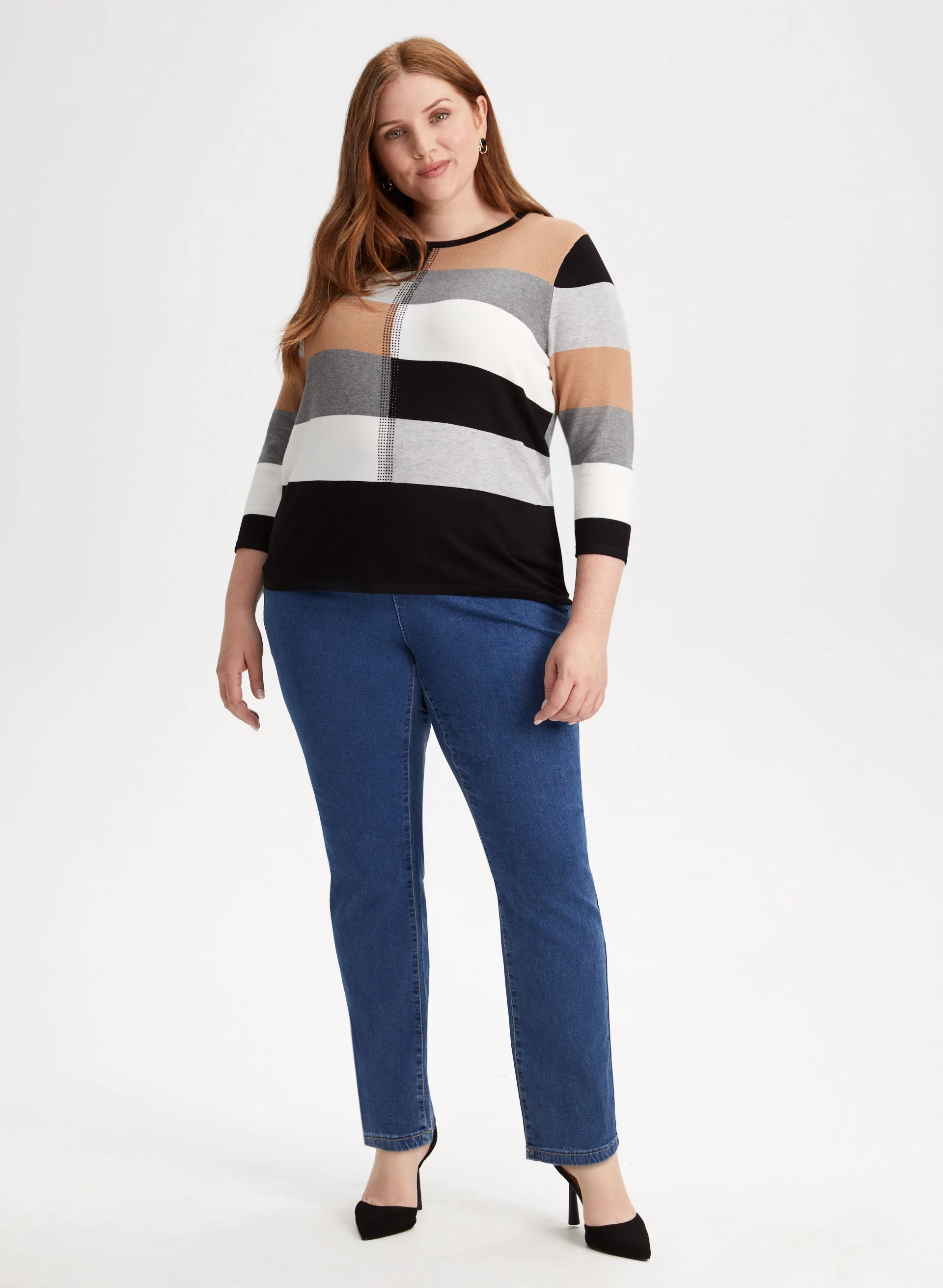 Straight Leg Pull-On Jeans sold by Laura product image thumbnail 3