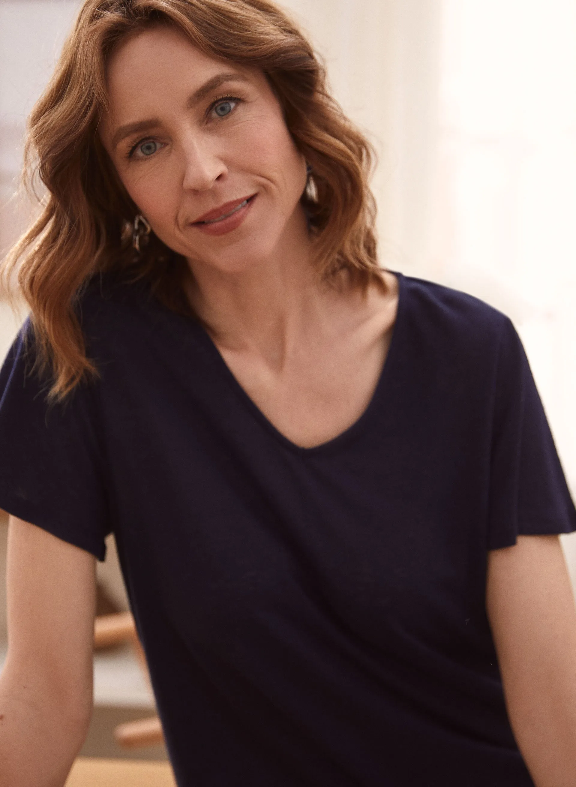 Short Ruffle Sleeve Tee sold by Laura product image thumbnail 2