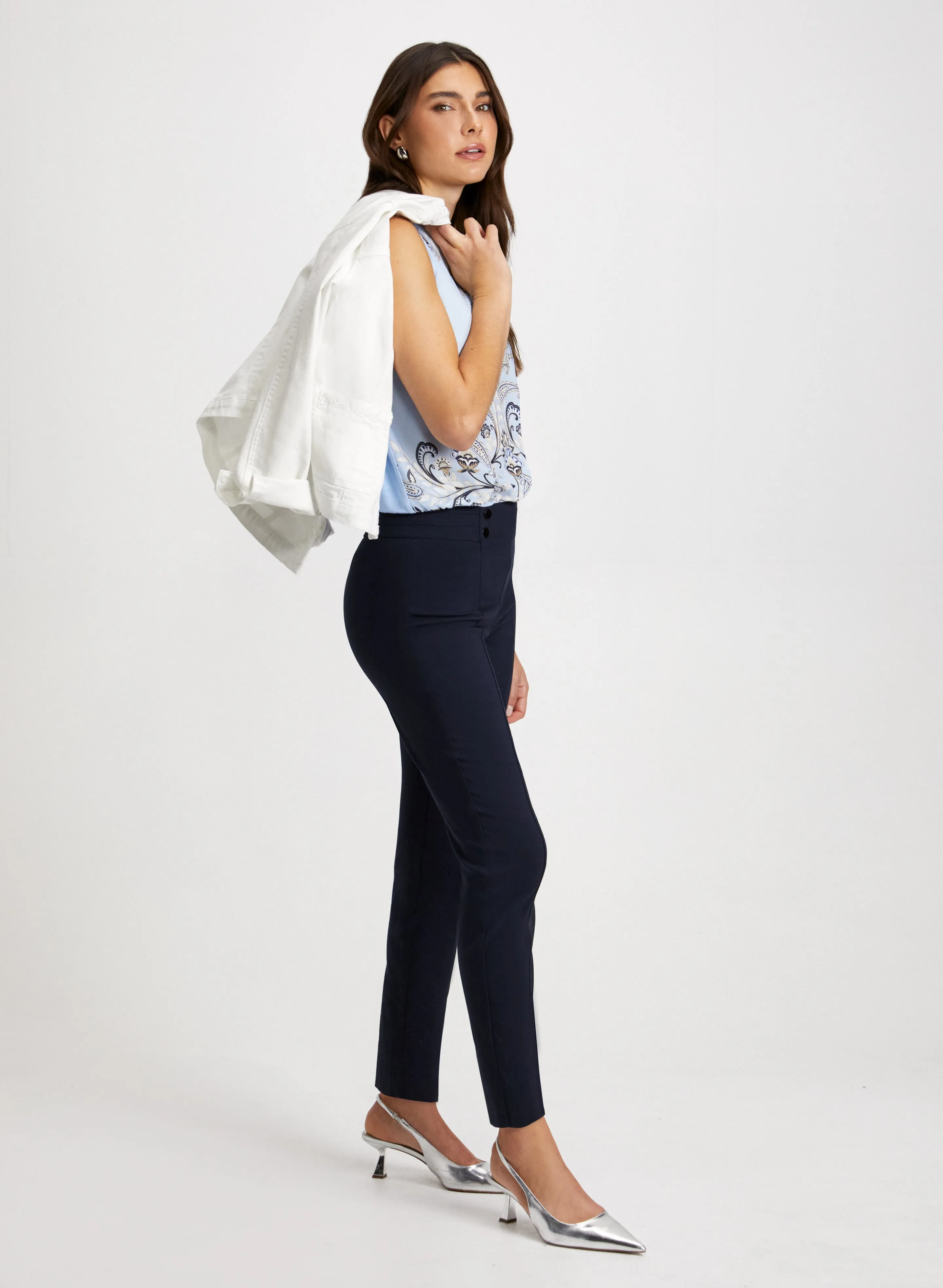 Slim Leg Pull-on Bengaline Pants sold by Laura product image thumbnail 5