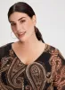 Split Front Paisley Top sold by Laura