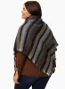 Stripe Print Poncho sold by Laura