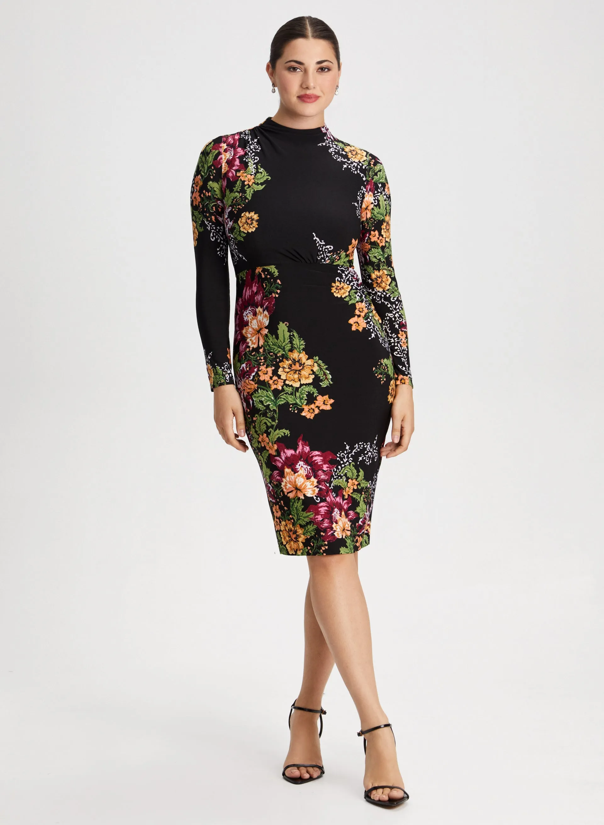 Floral Print Long Sleeve Dress sold by Laura