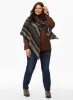 Stripe Print Poncho sold by Laura