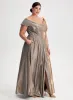 Bardot Neck Shimmer Detail Dress sold by Laura