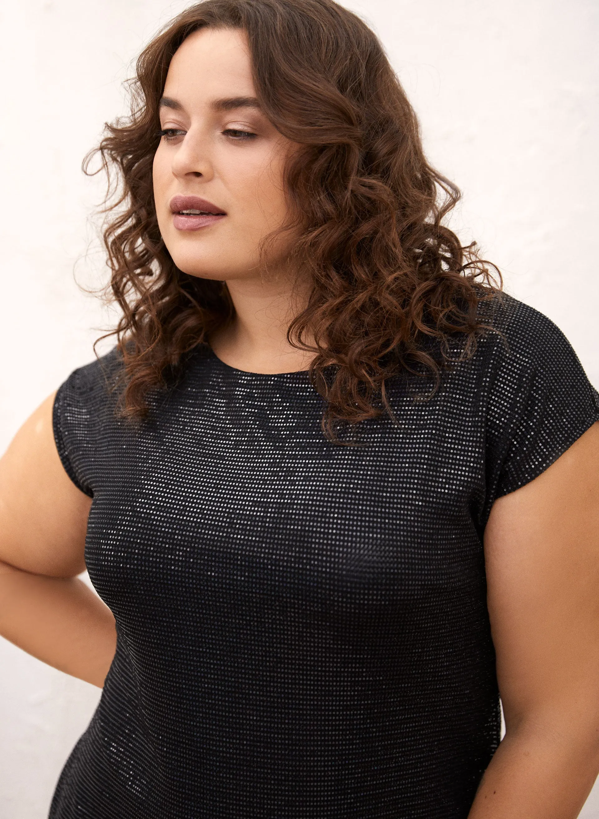 Cap Sleeve Sequin Dress sold by Laura product image thumbnail 5